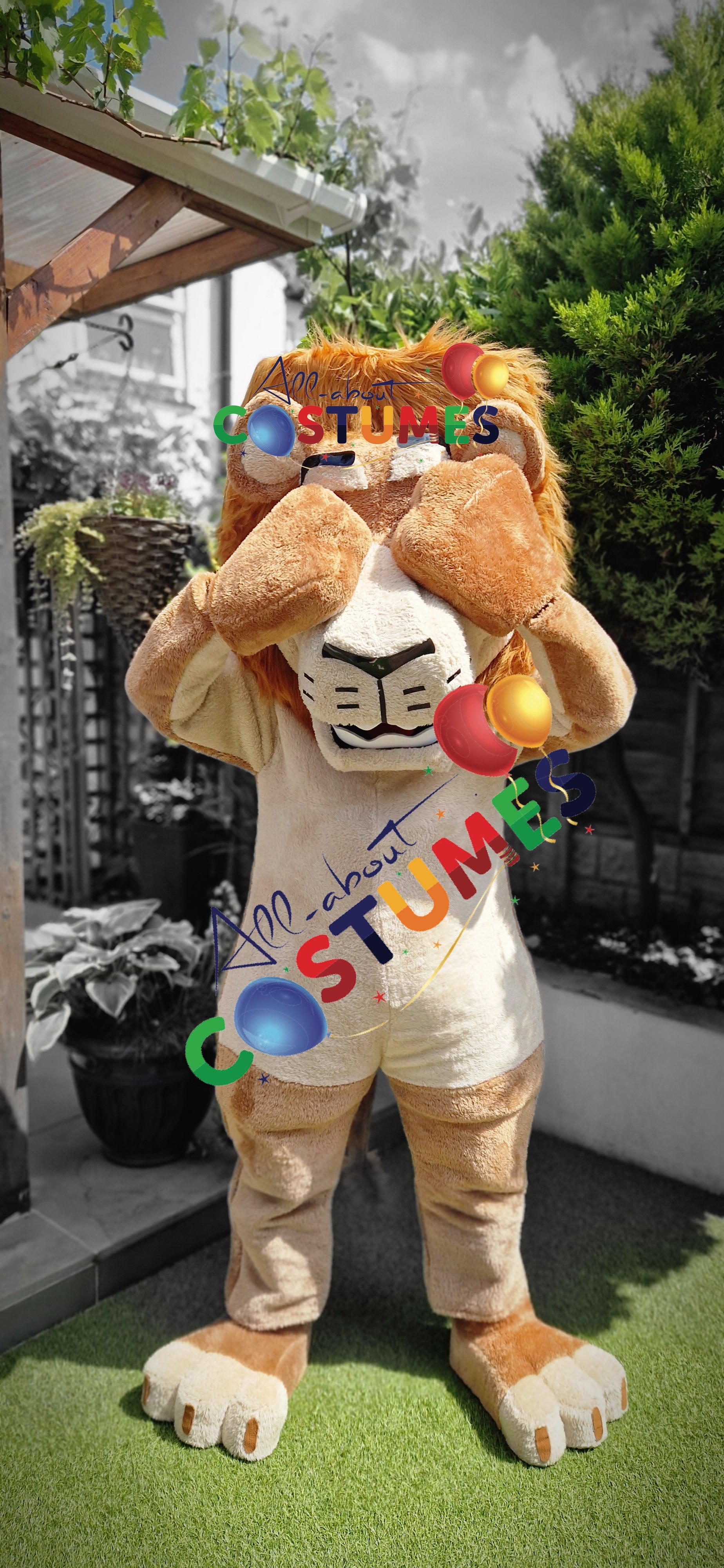 Disfraz de león de safari