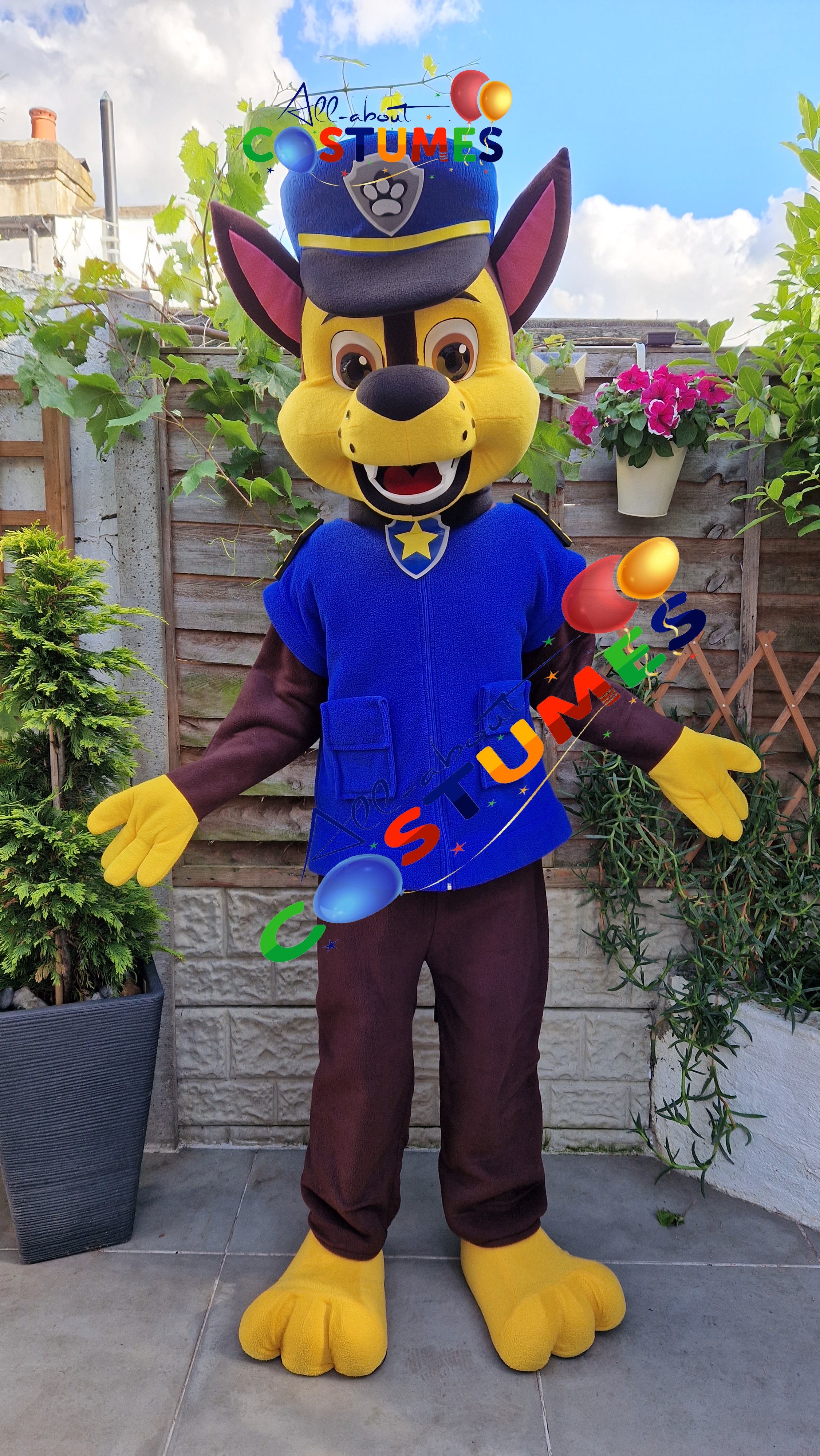 Blue Police Puppy Costume