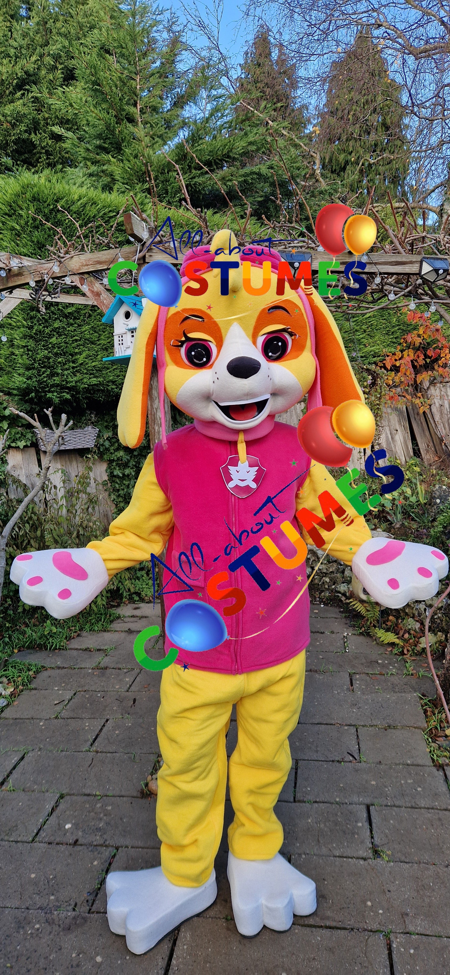 Pink Aviator Puppy Costume B