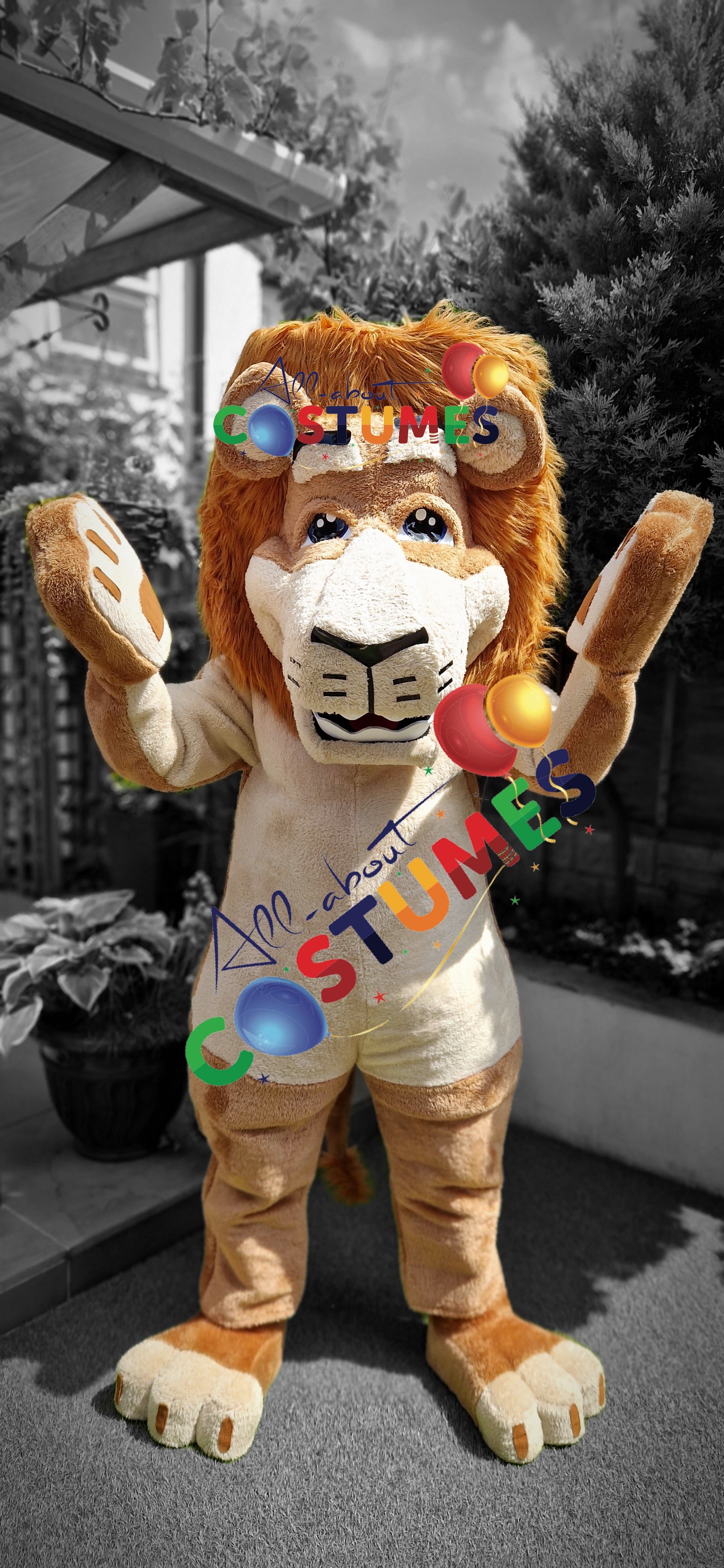 Disfraz de león de safari