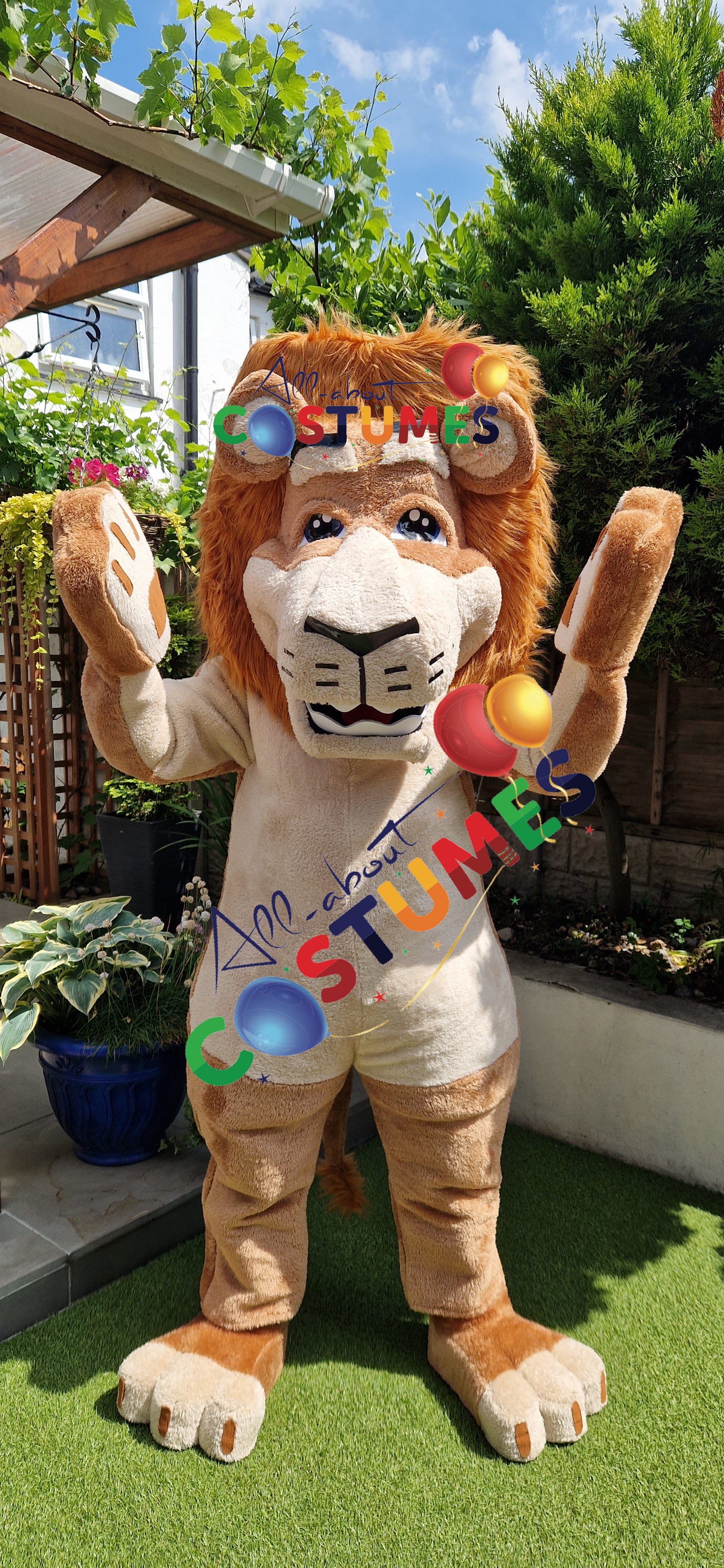 Disfraz de león de safari