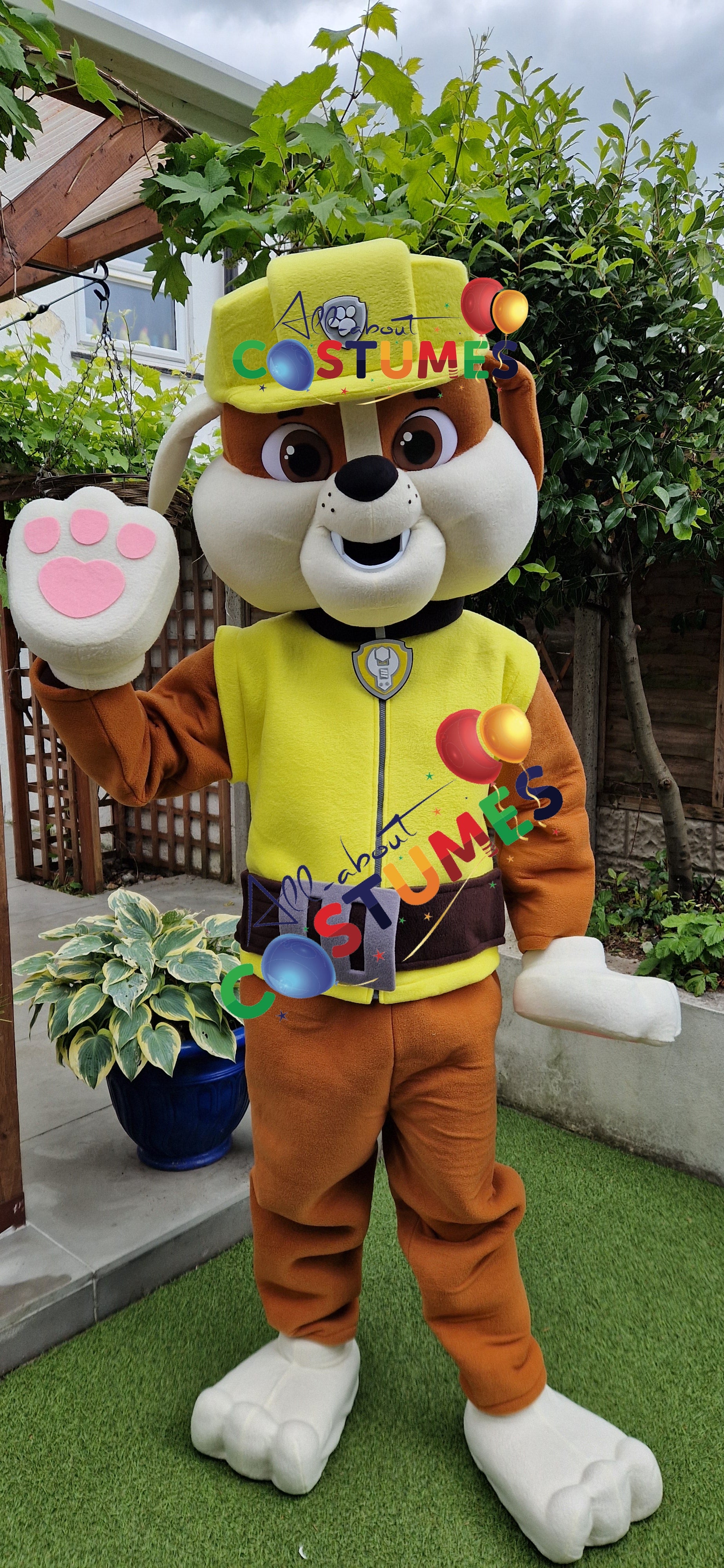 Yellow Builder Pup Costume