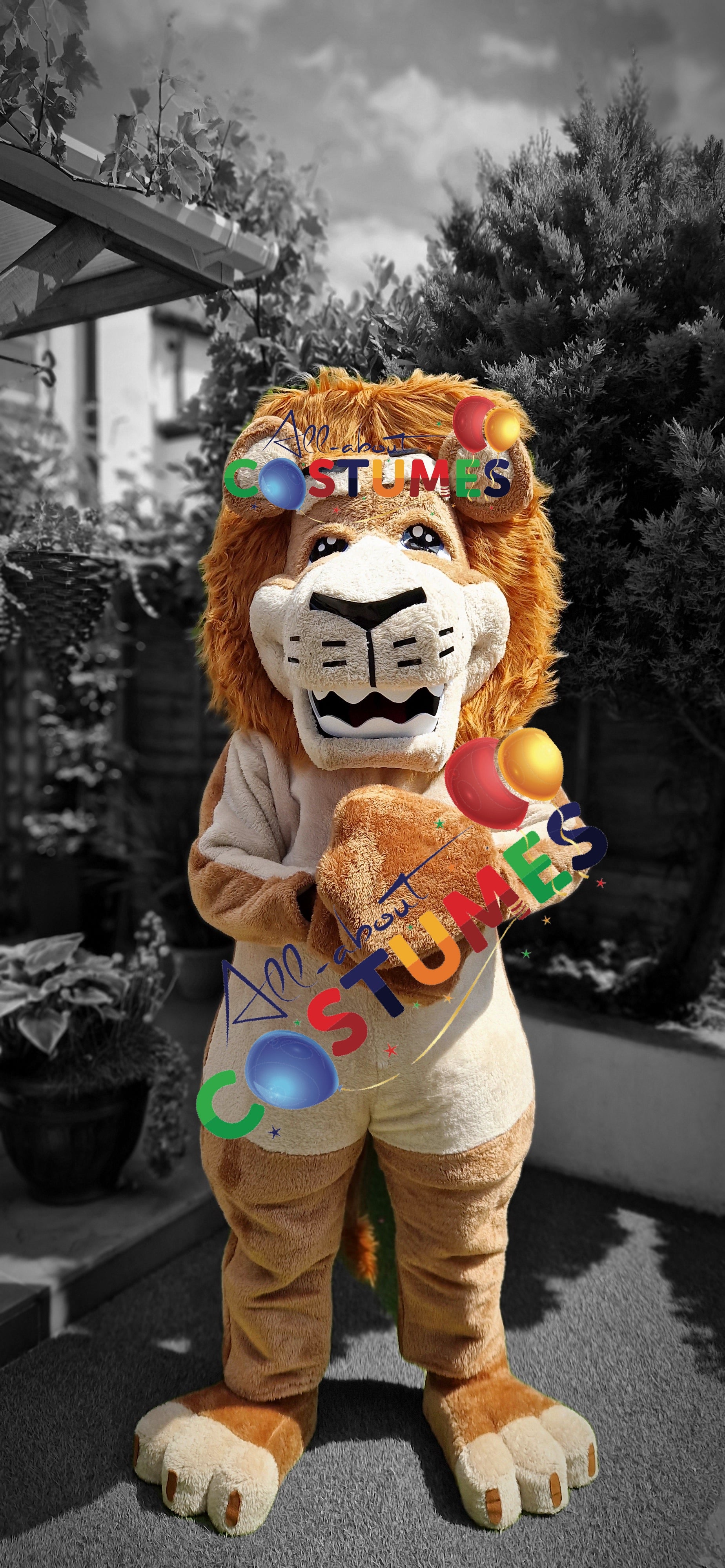 Disfraz de león de safari