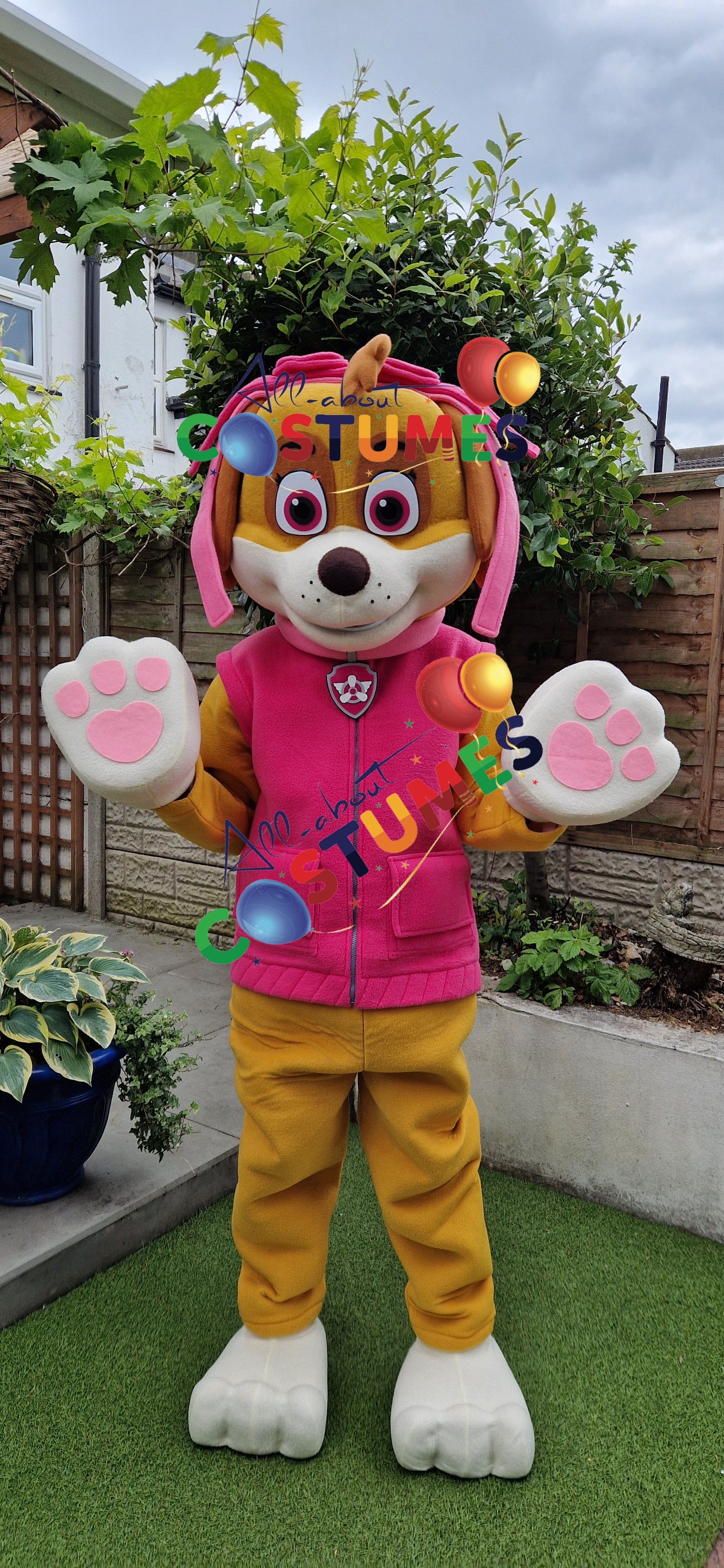 Pink Aviator Puppy Costume