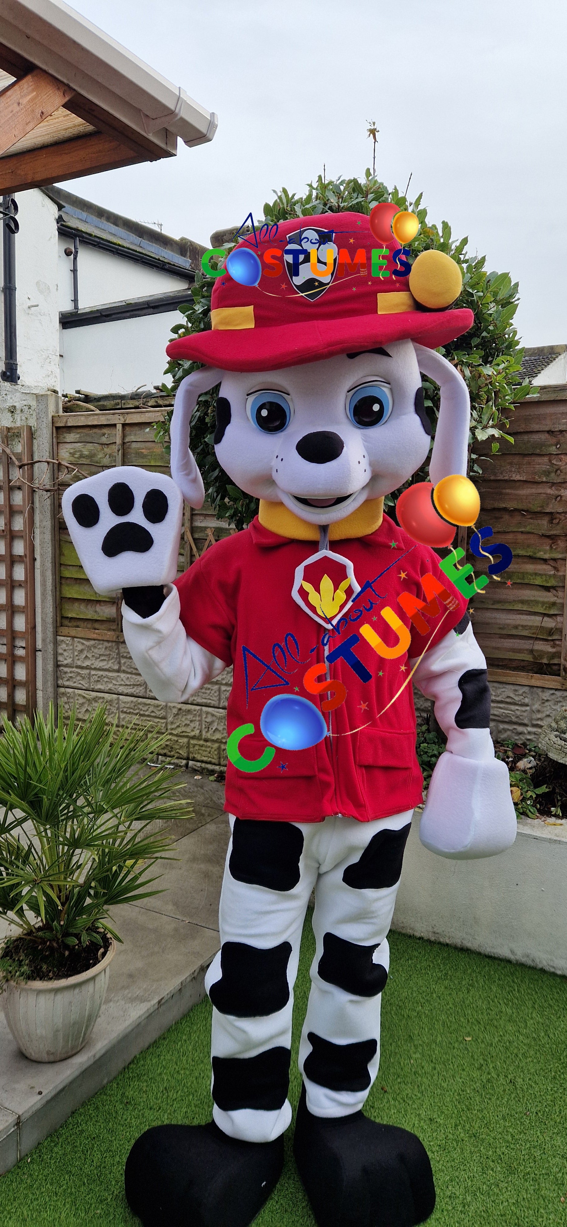 Rescue Dog Dress-Up Outfit Black Paws