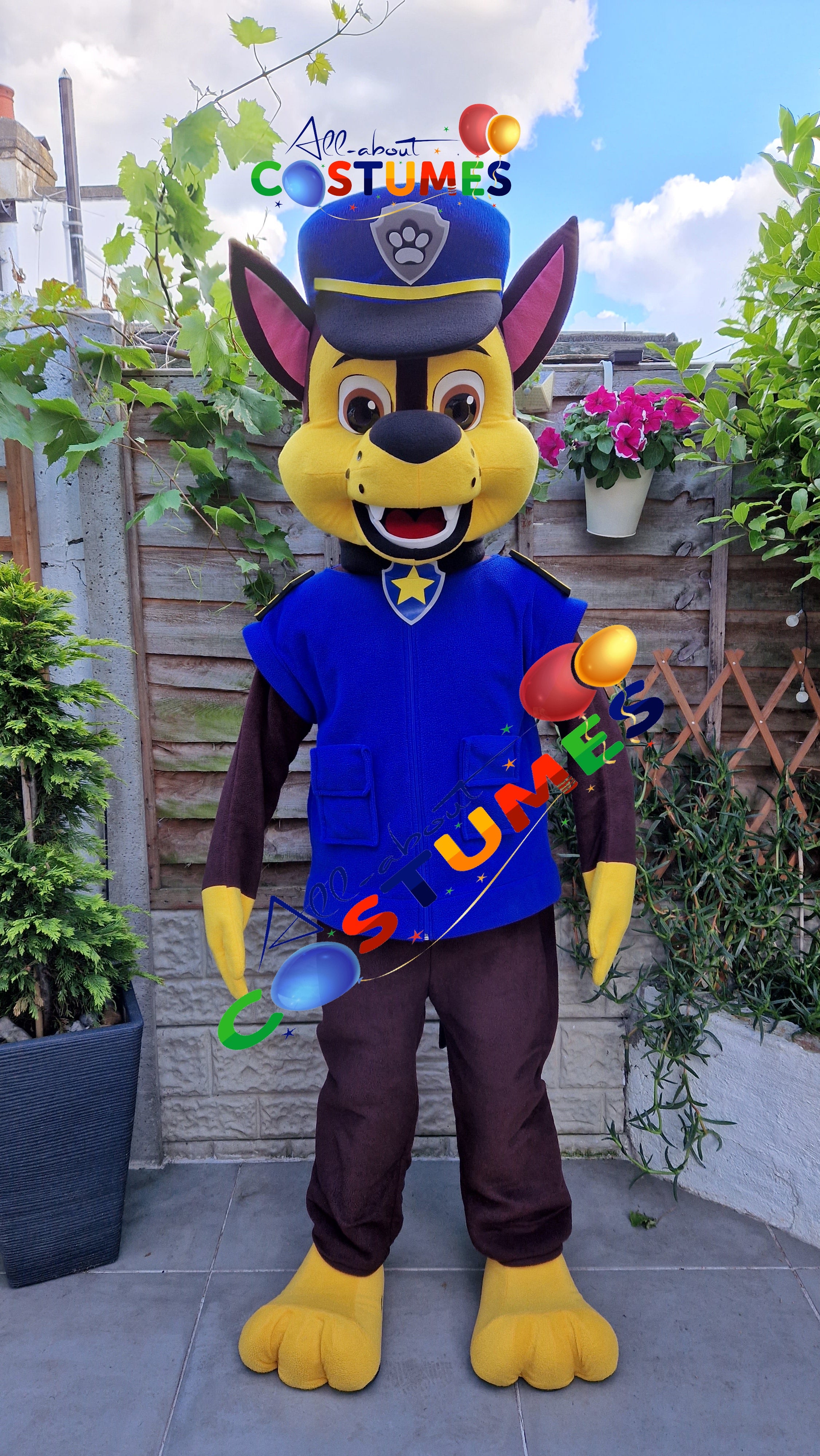 Blue Police Puppy Costume