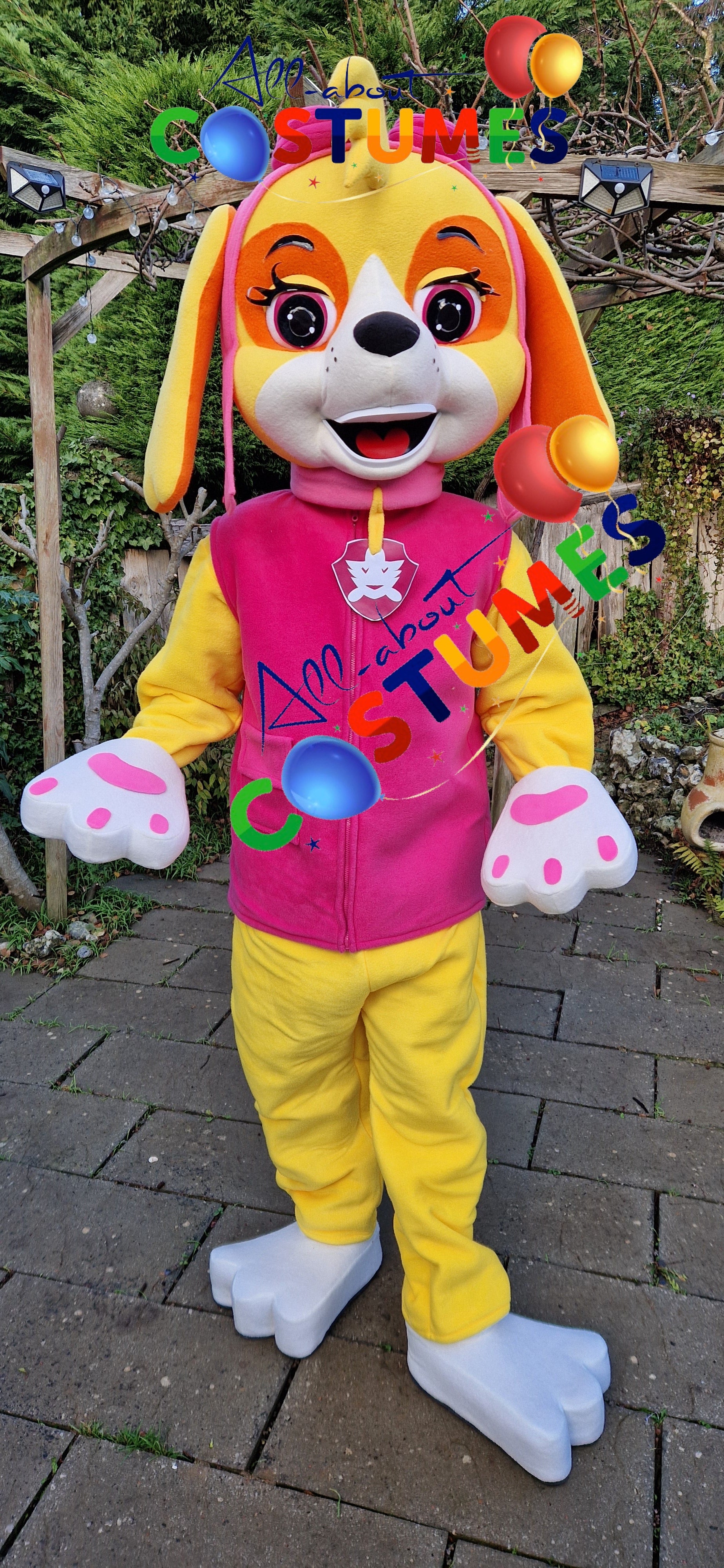 Pink Aviator Puppy Costume B