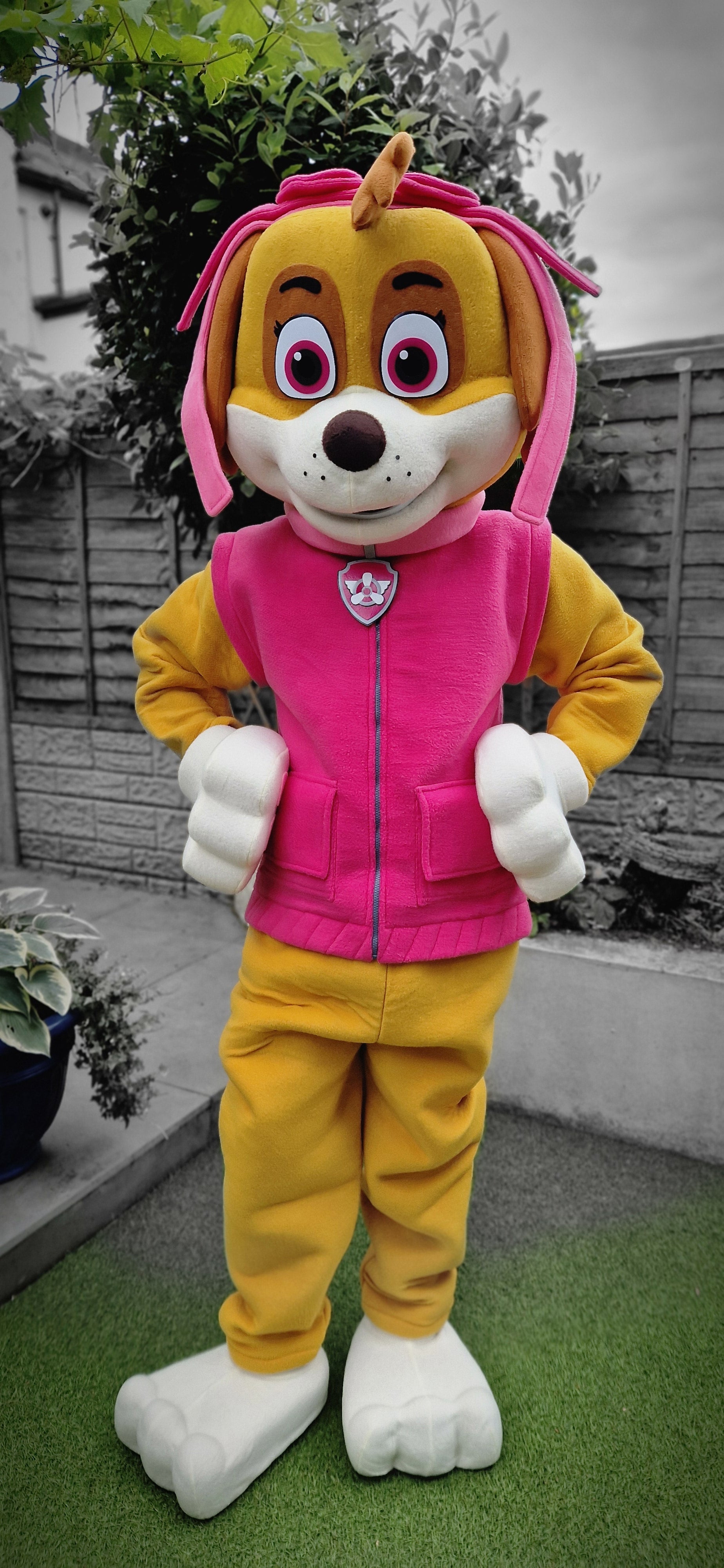 Pink Aviator Puppy Costume