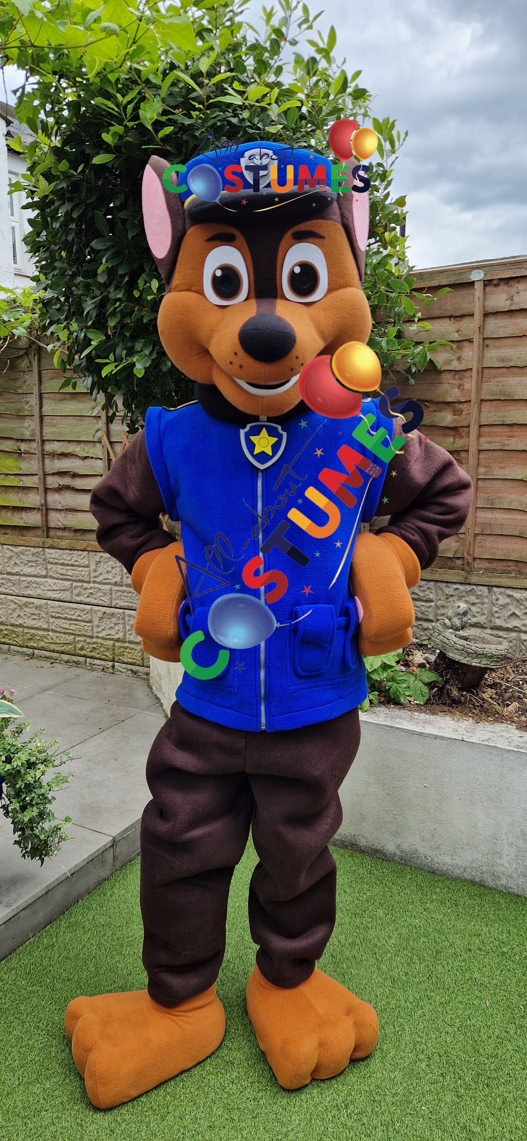 Blue Police Puppy Costume B