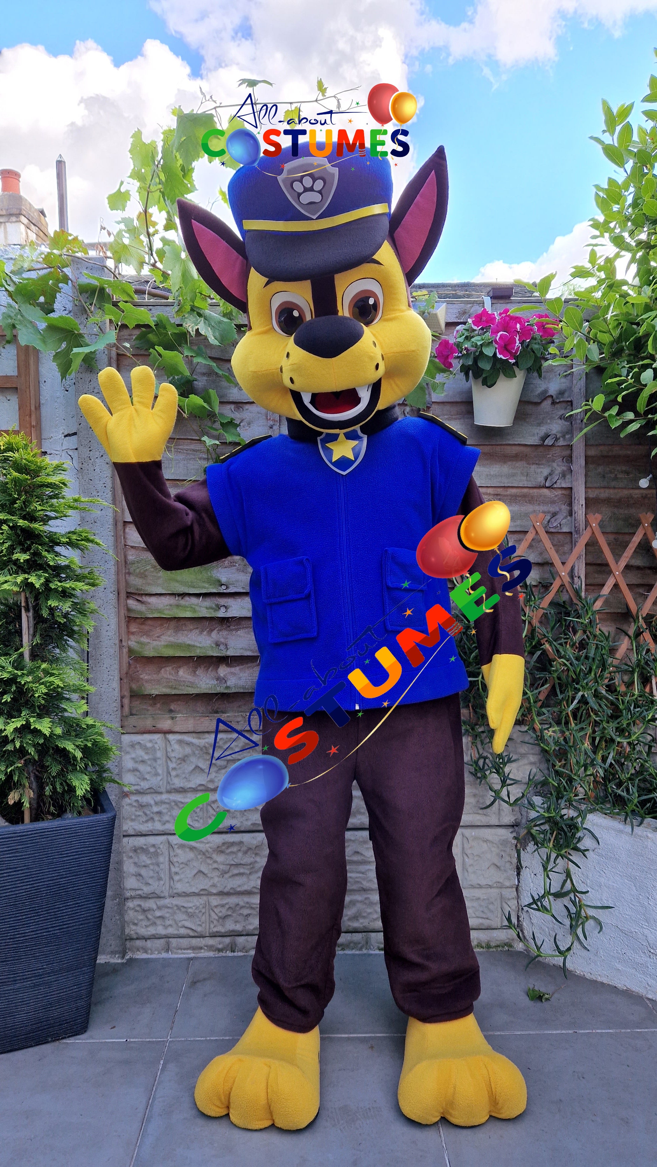 Blue Police Puppy Costume