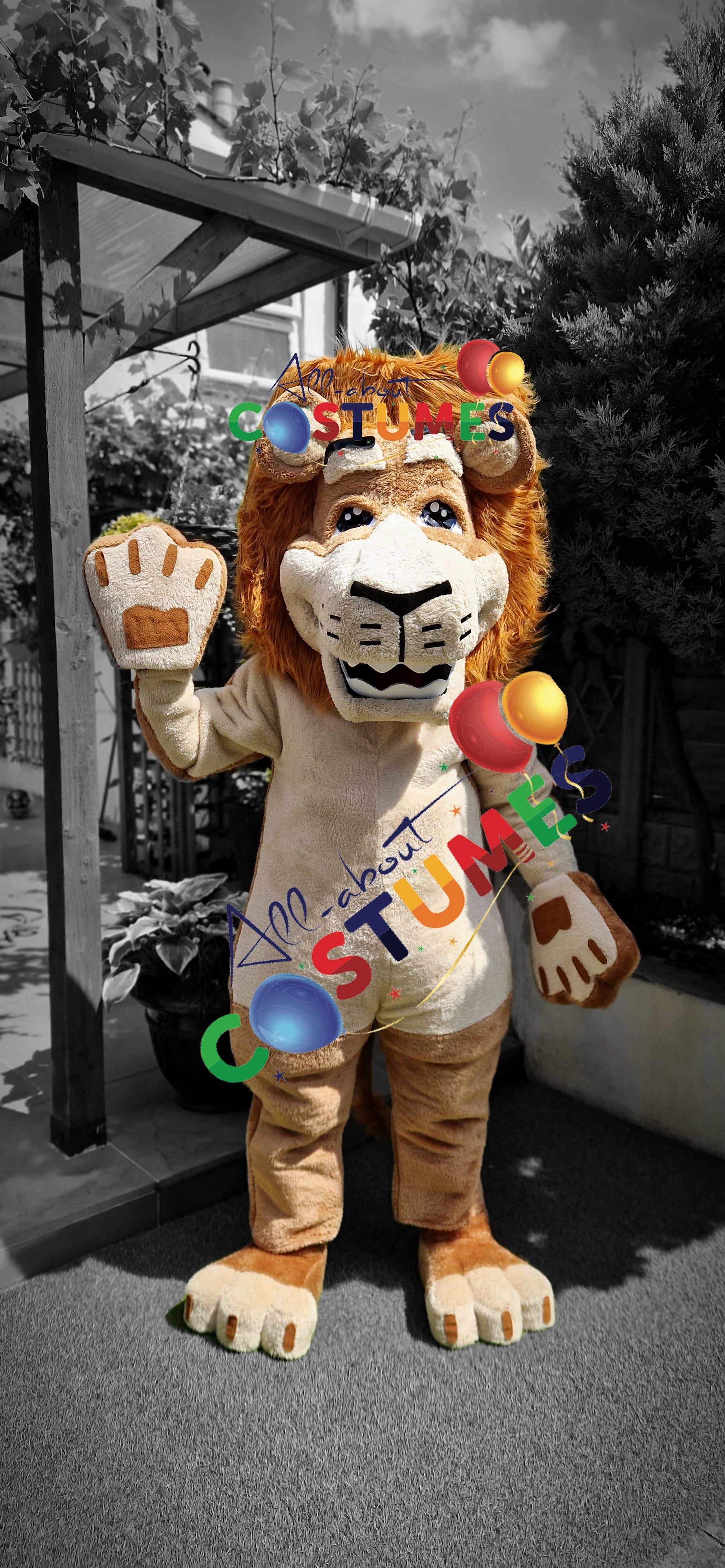 Disfraz de león de safari