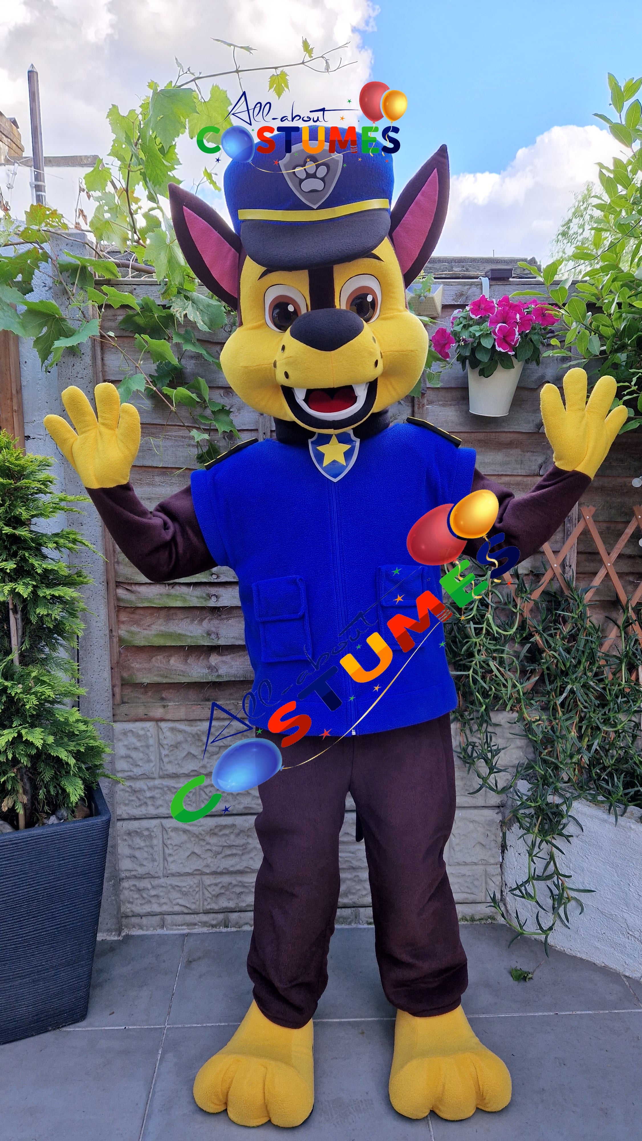 Blue Police Puppy Costume