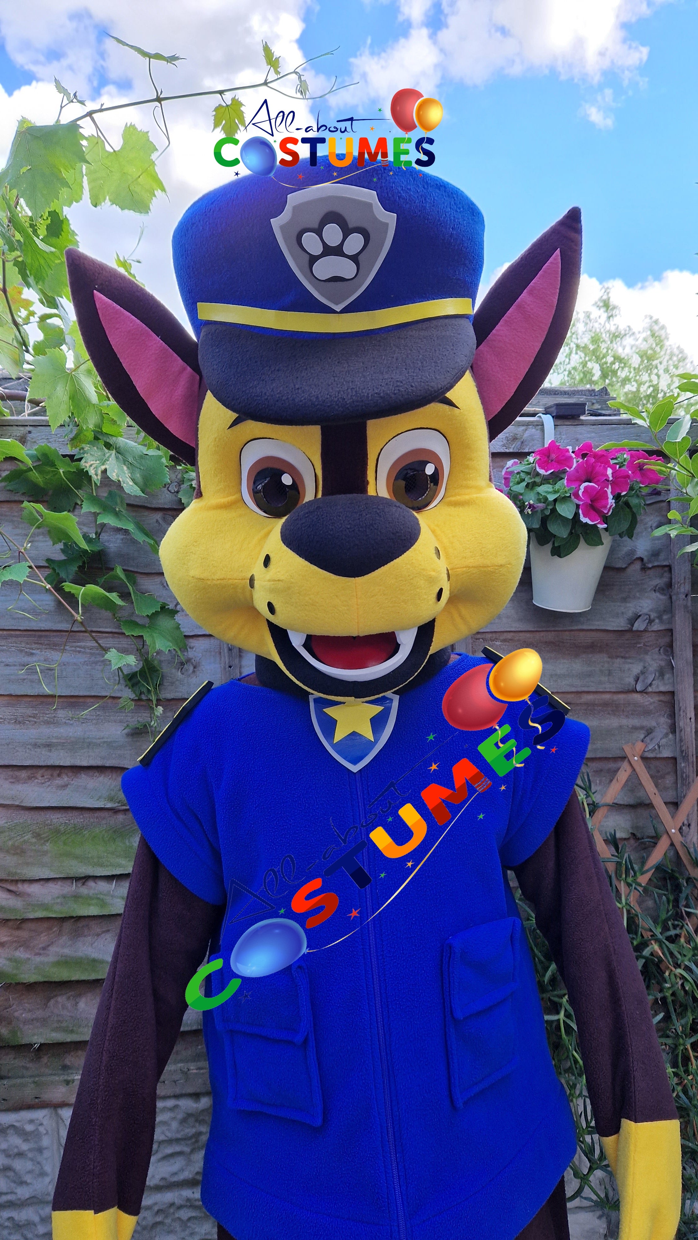 Blue Police Puppy Costume