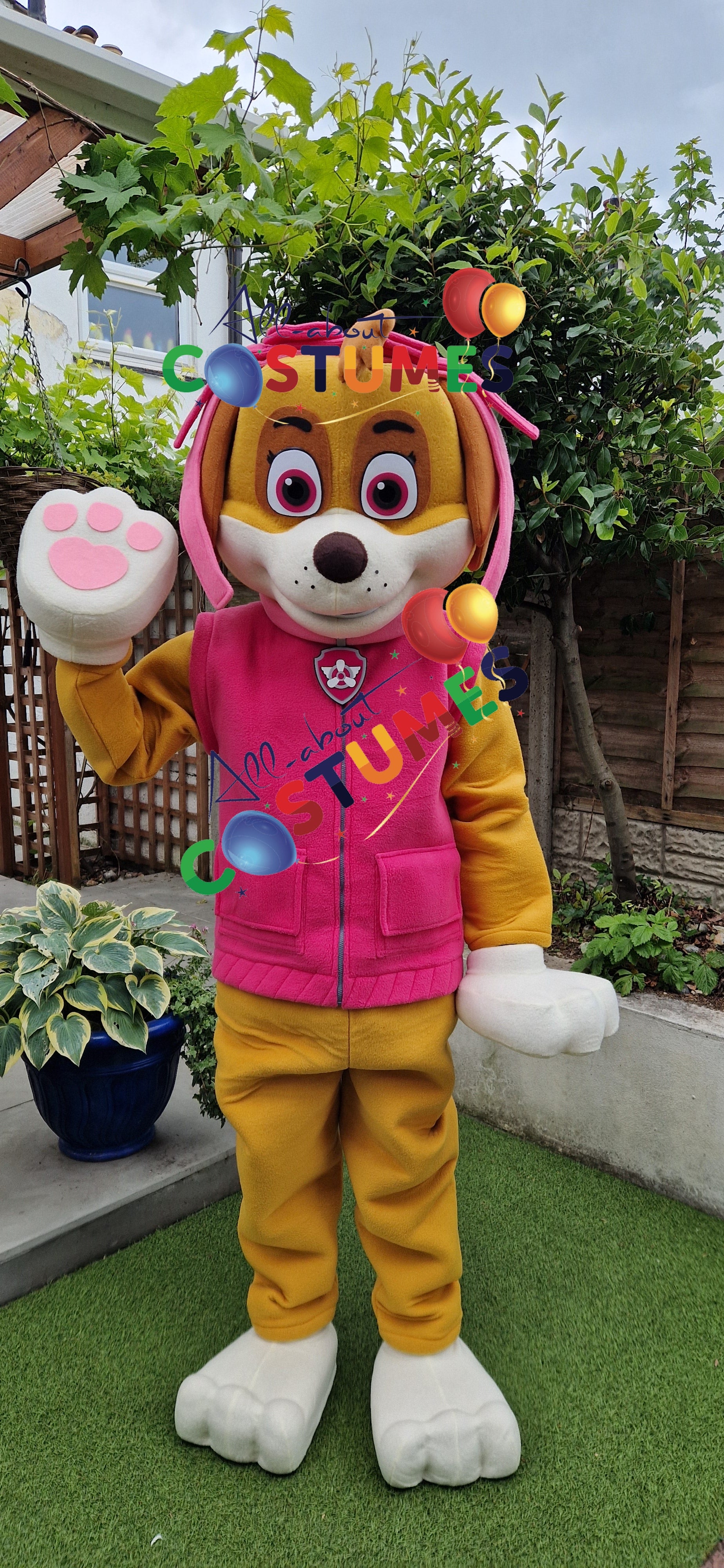 Pink Aviator Puppy Costume