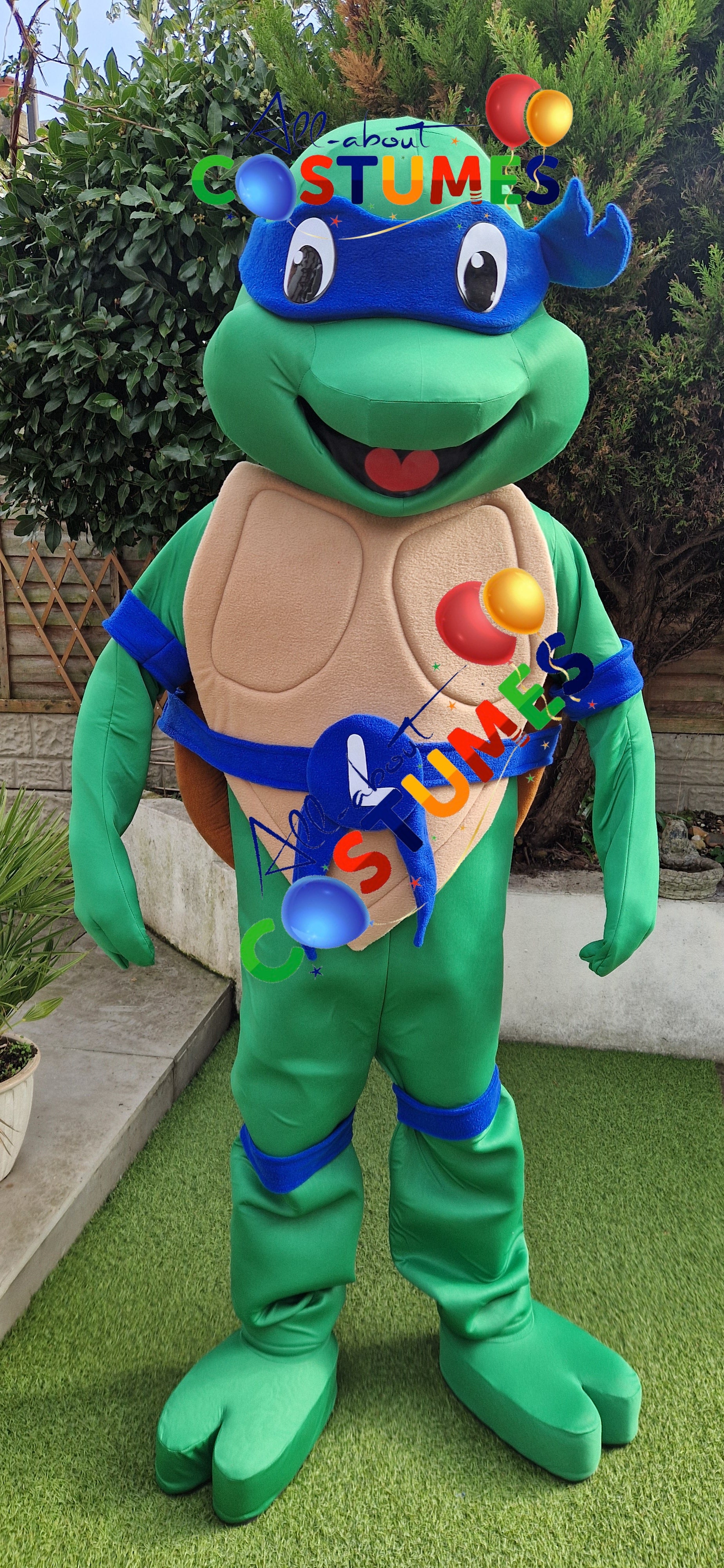 Green Samurai Ninja Costume Blue