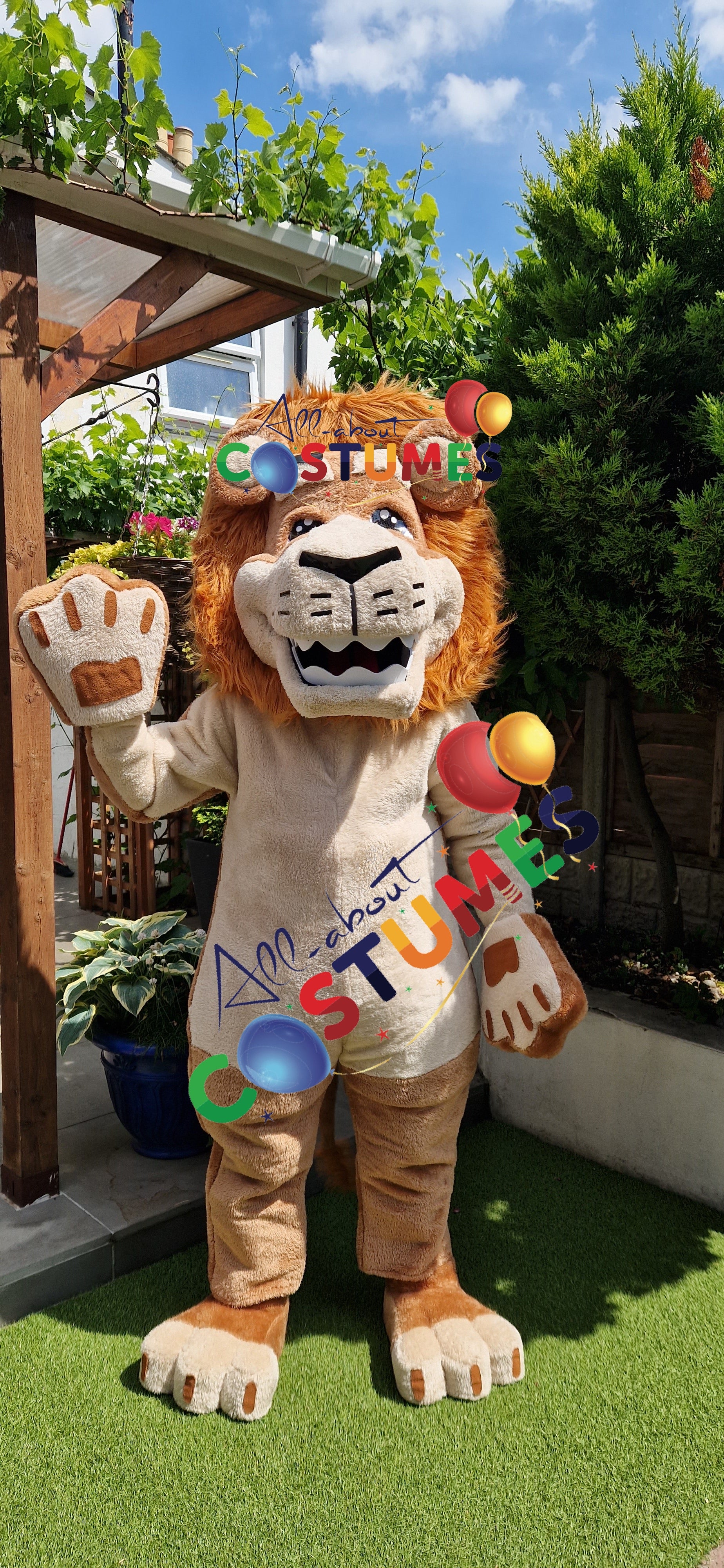 Disfraz de león de safari