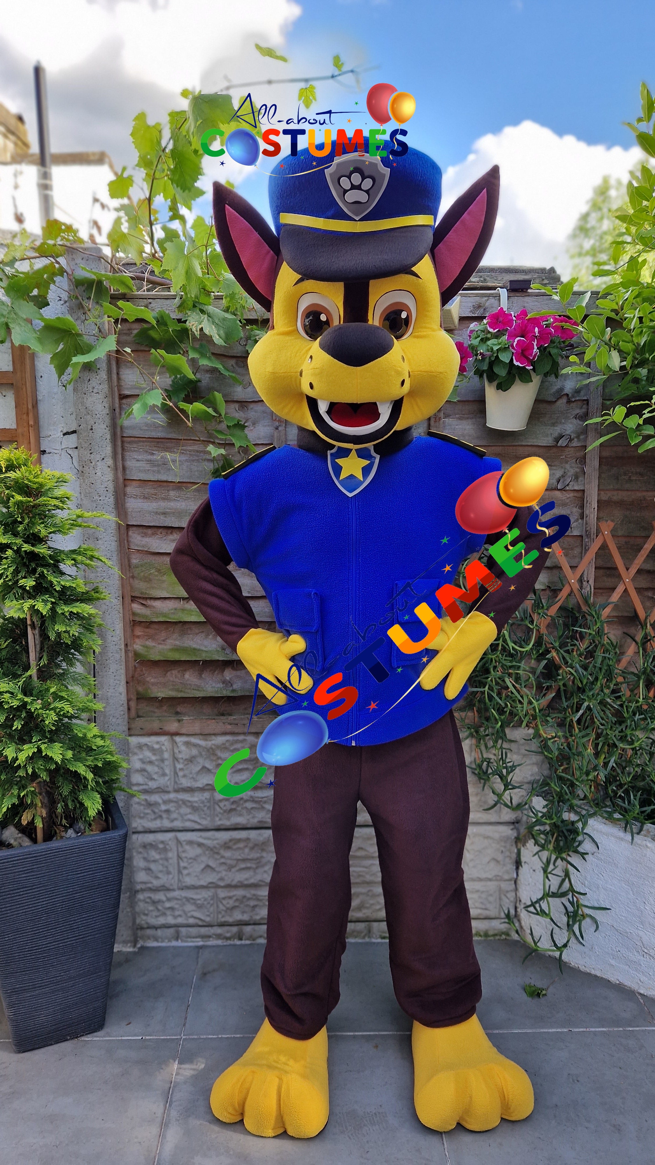 Blue Police Puppy Costume