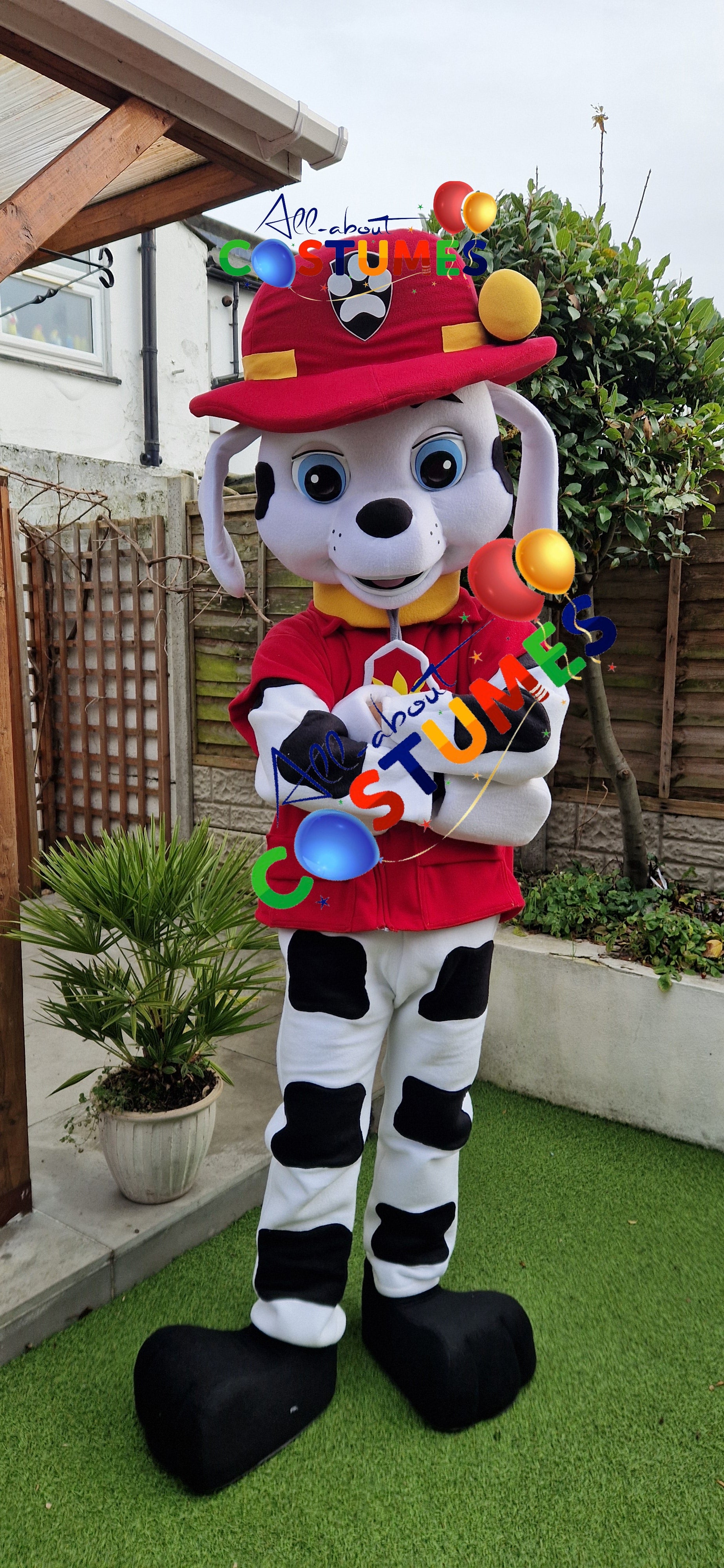 Rescue Dog Dress-Up Outfit Black Paws