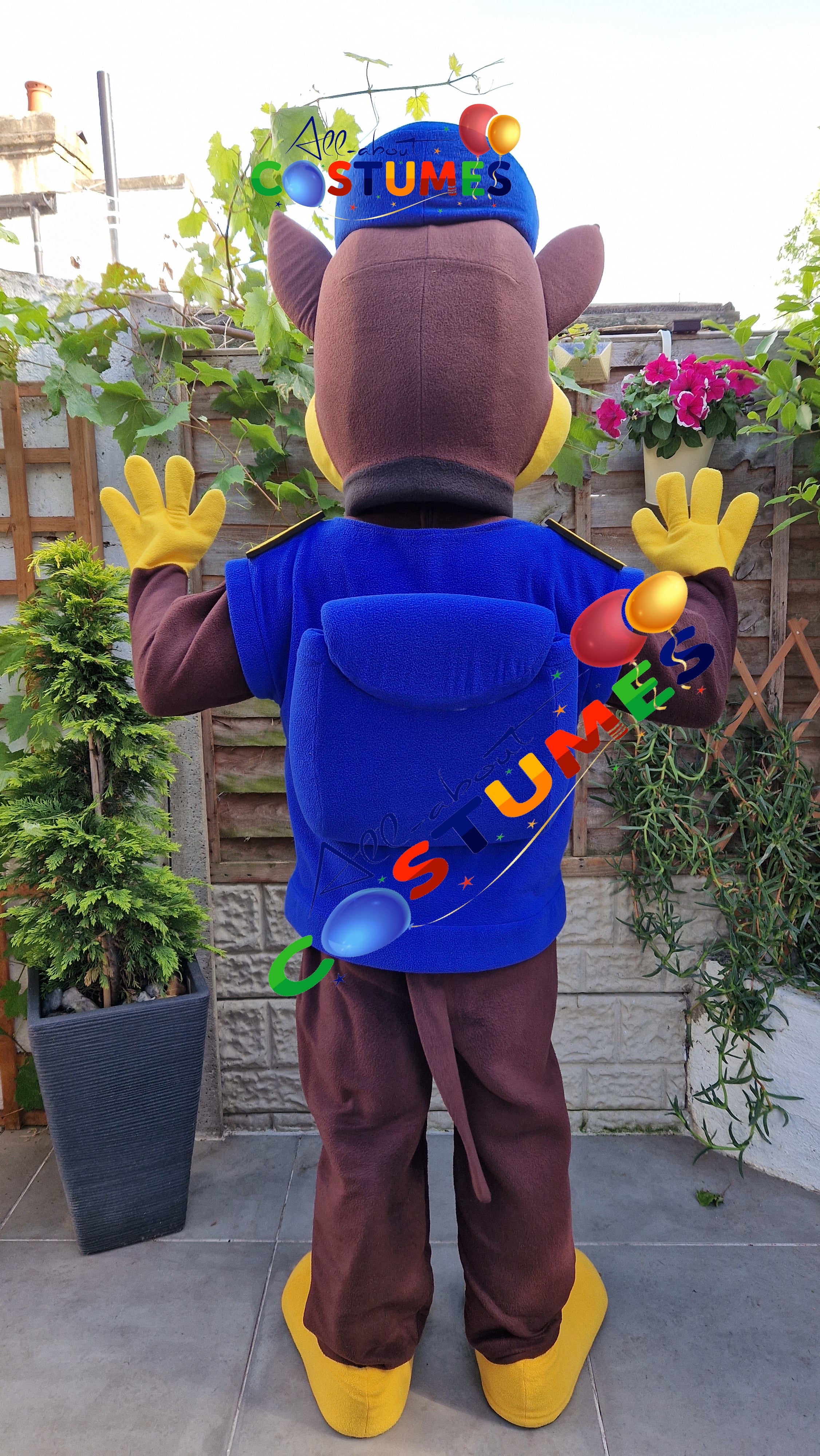 Blue Police Puppy Costume