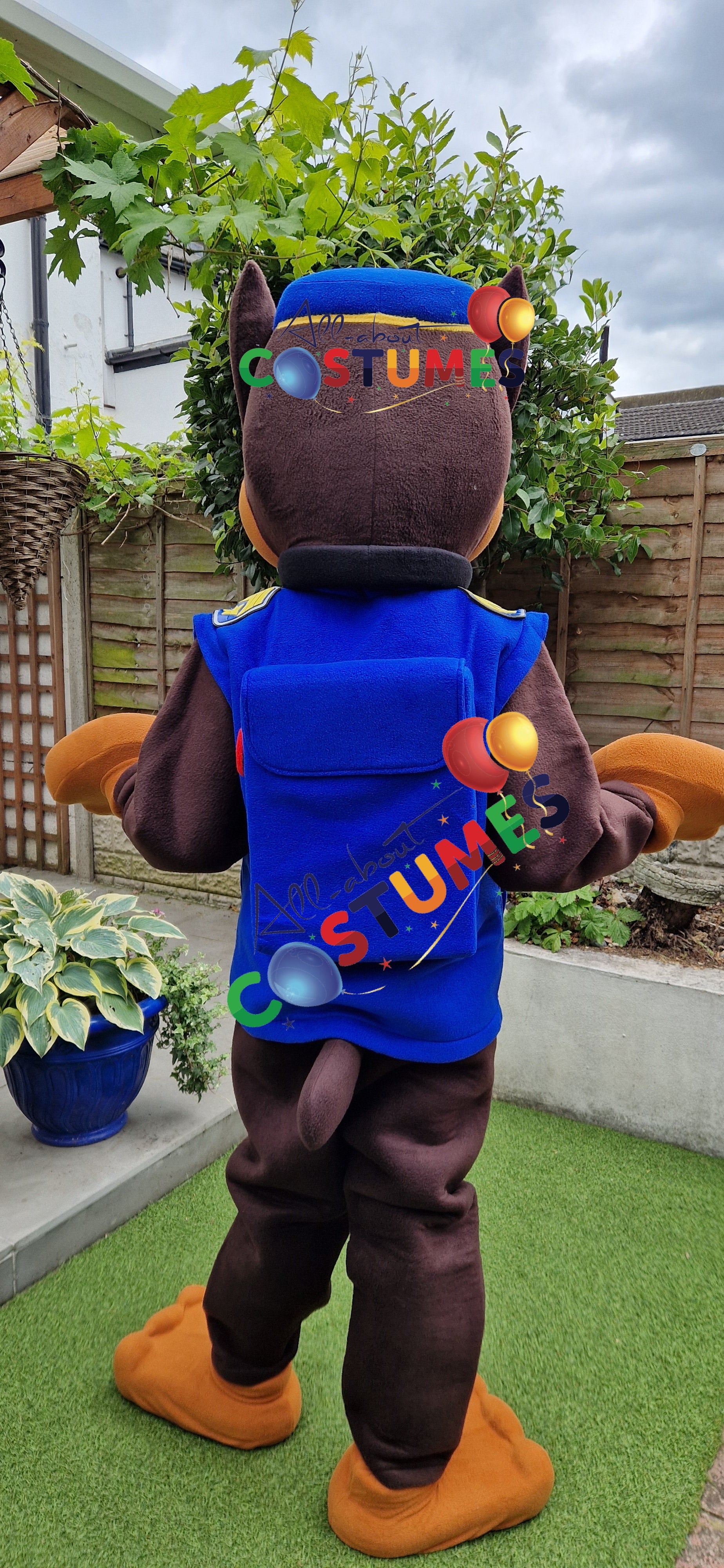 Blue Police Puppy Costume B