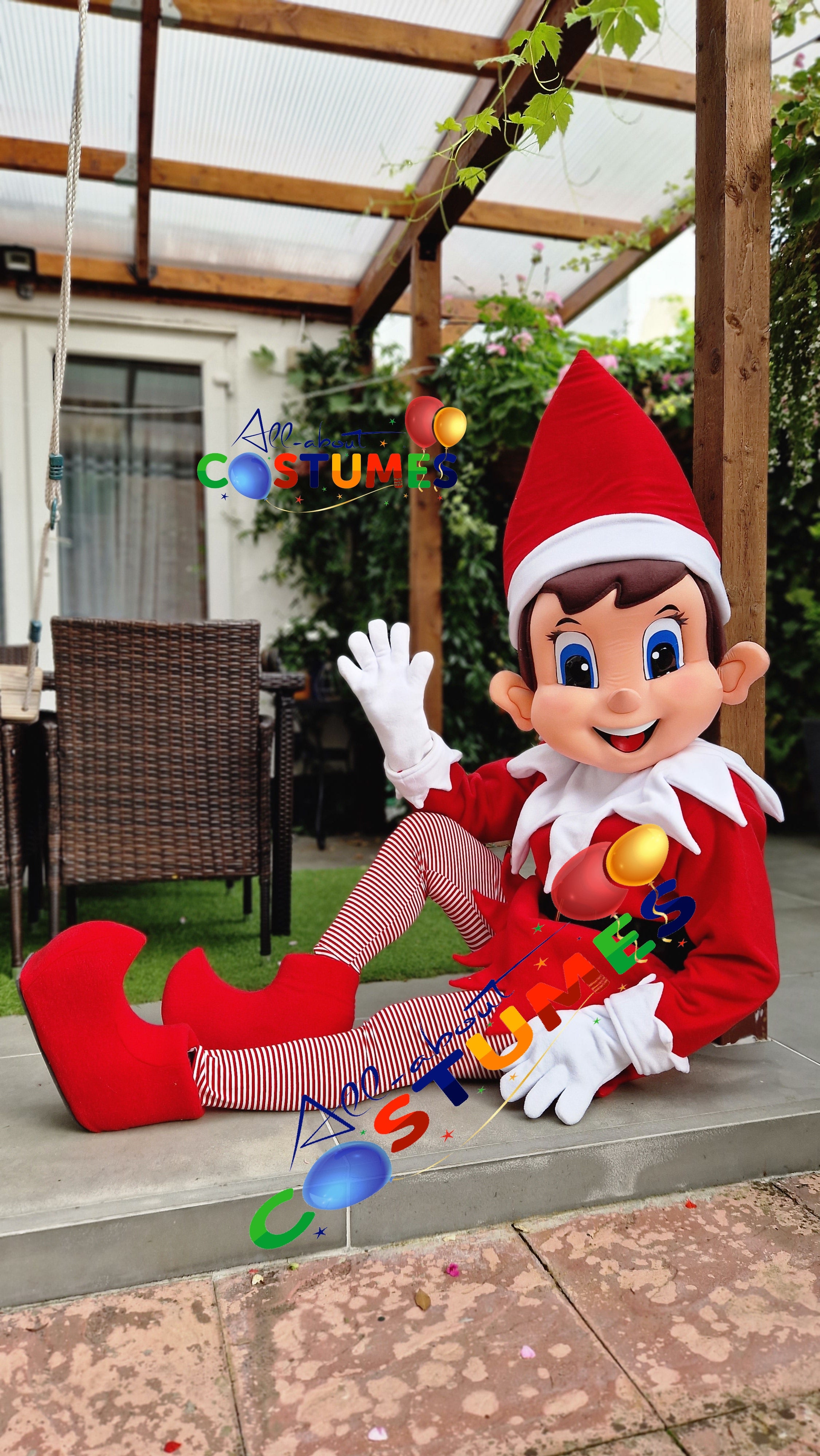 Elf on the Shelf Christmas Stripes