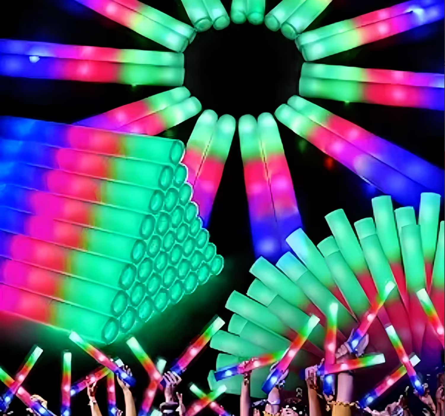 Party LED Flashlight Foam Sticks