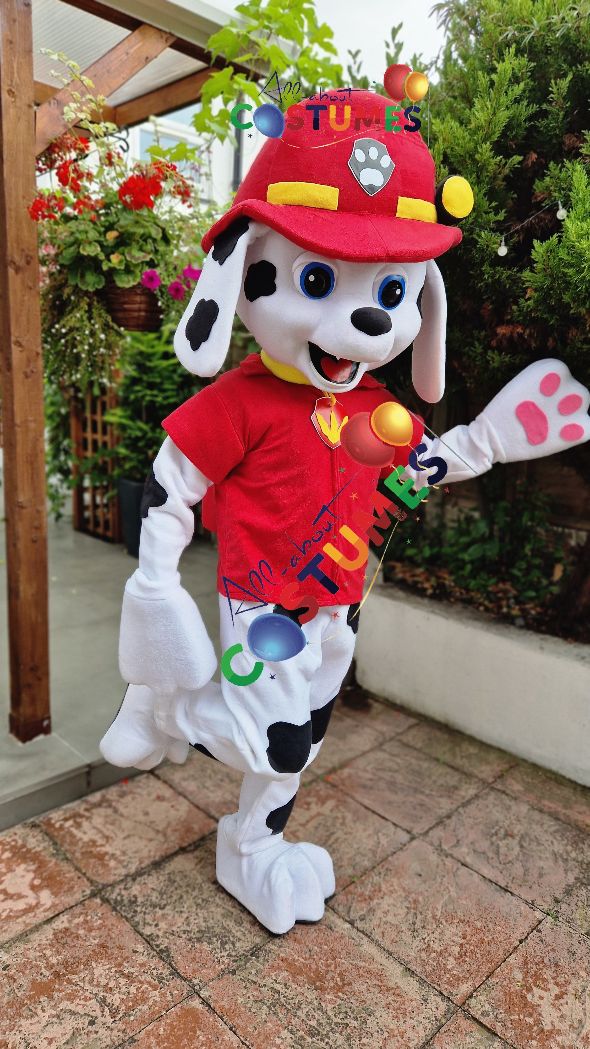 Marshall de la Patrulla Canina con patas rosas