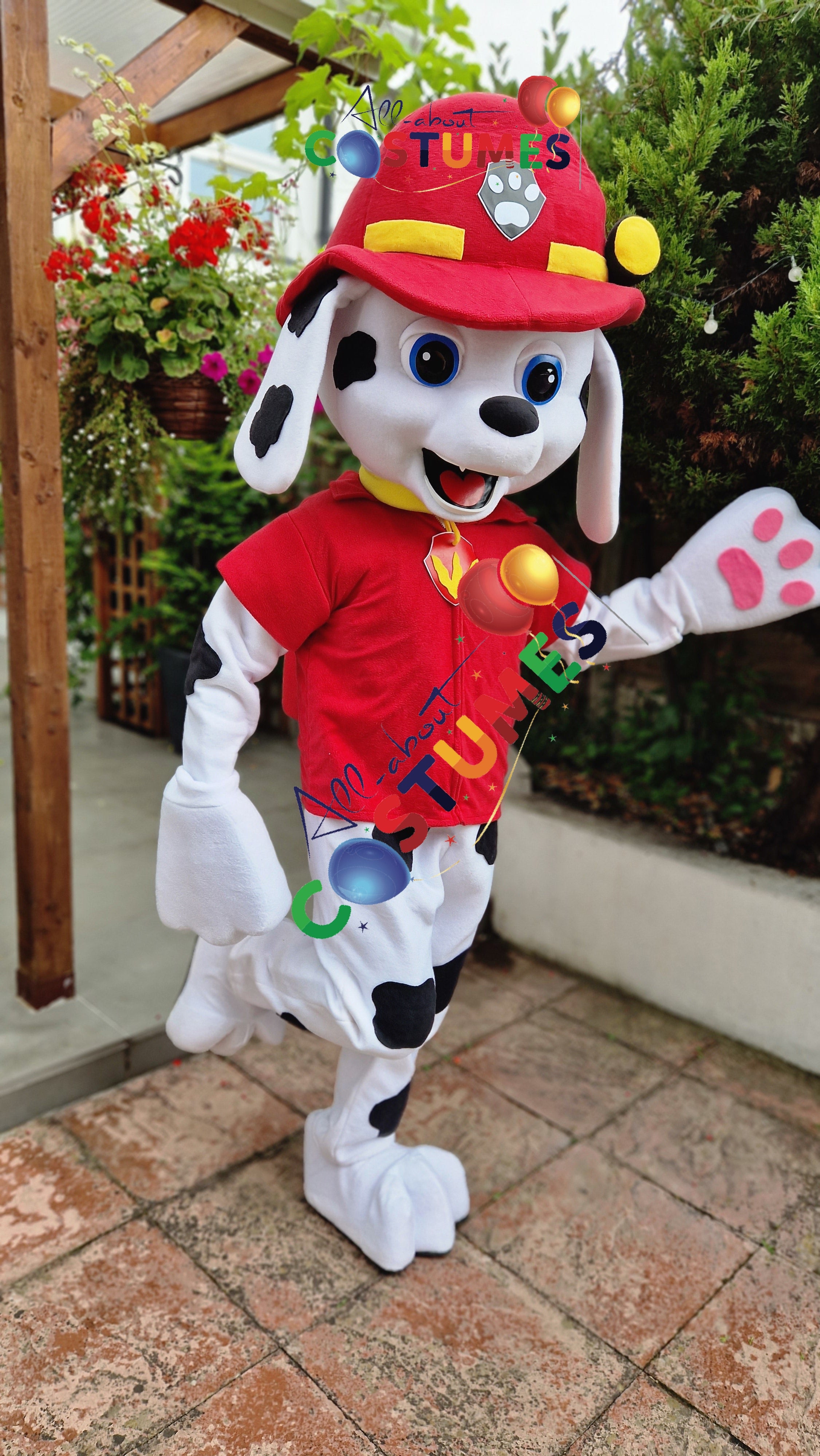 Marshall de la Patrulla Canina con patas rosas