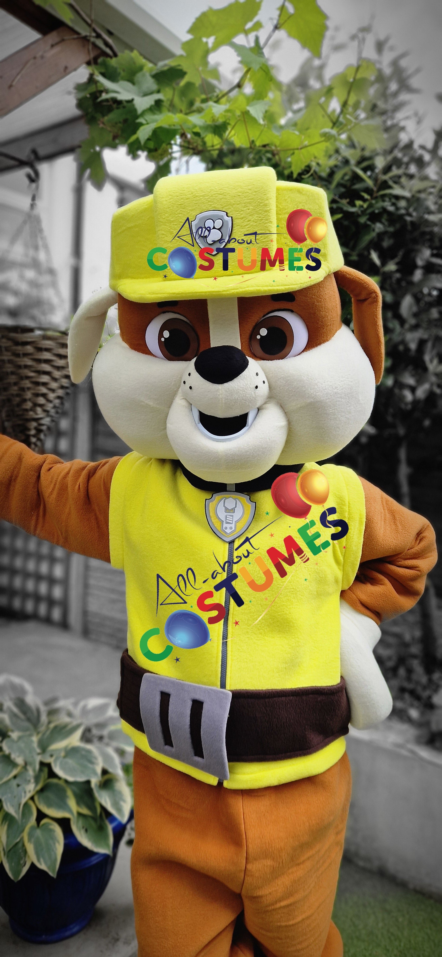 Yellow Builder Pup Costume