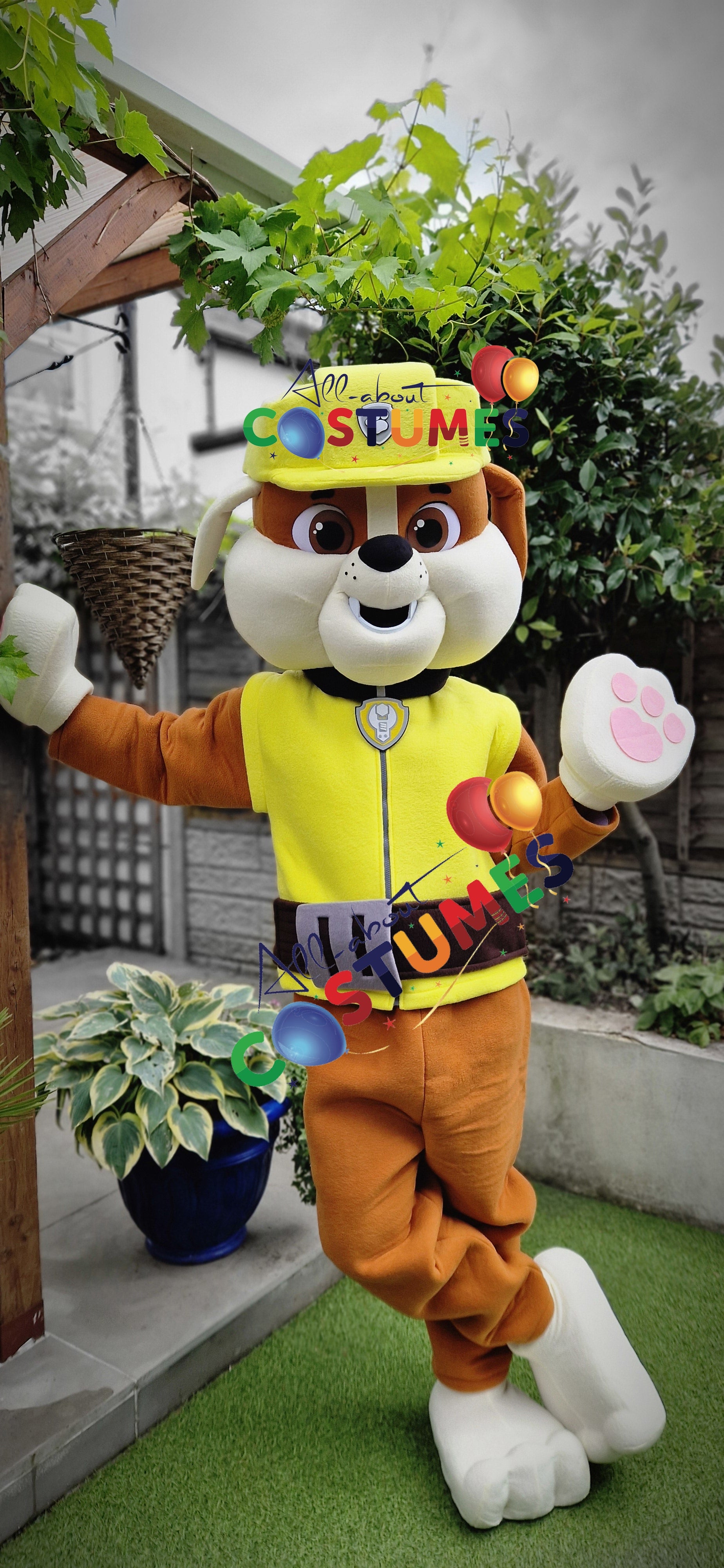 Yellow Builder Pup Costume