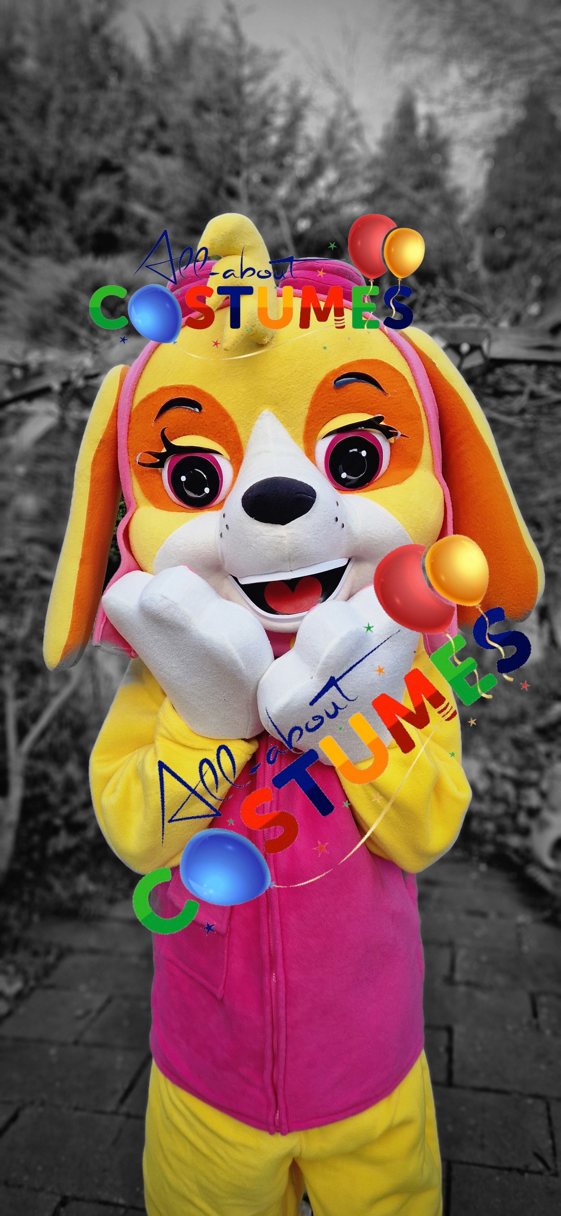 Pink Aviator Puppy Costume B