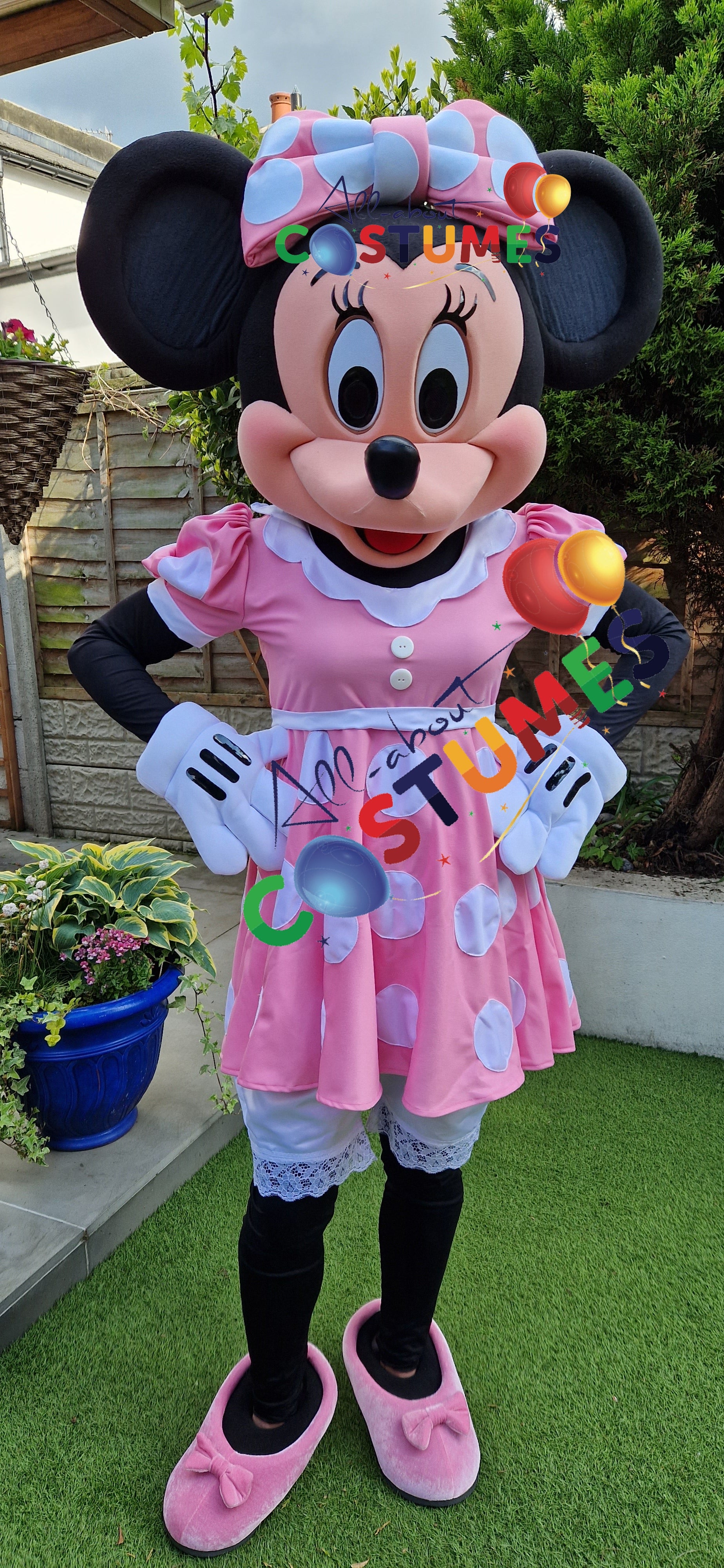 Pink minnie mouse costume for adults deals