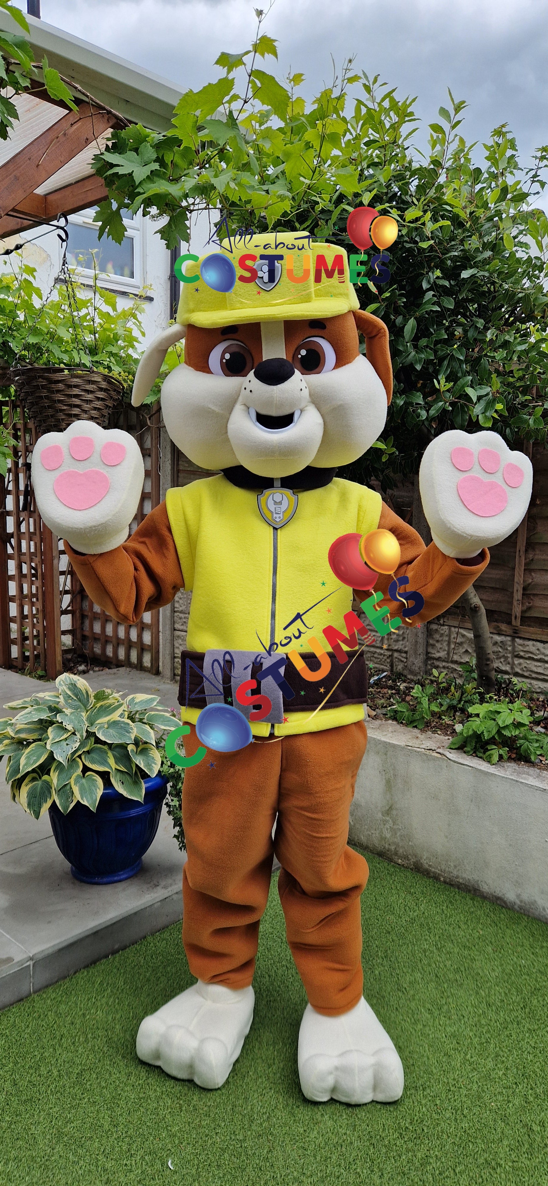 Yellow Builder Pup Costume