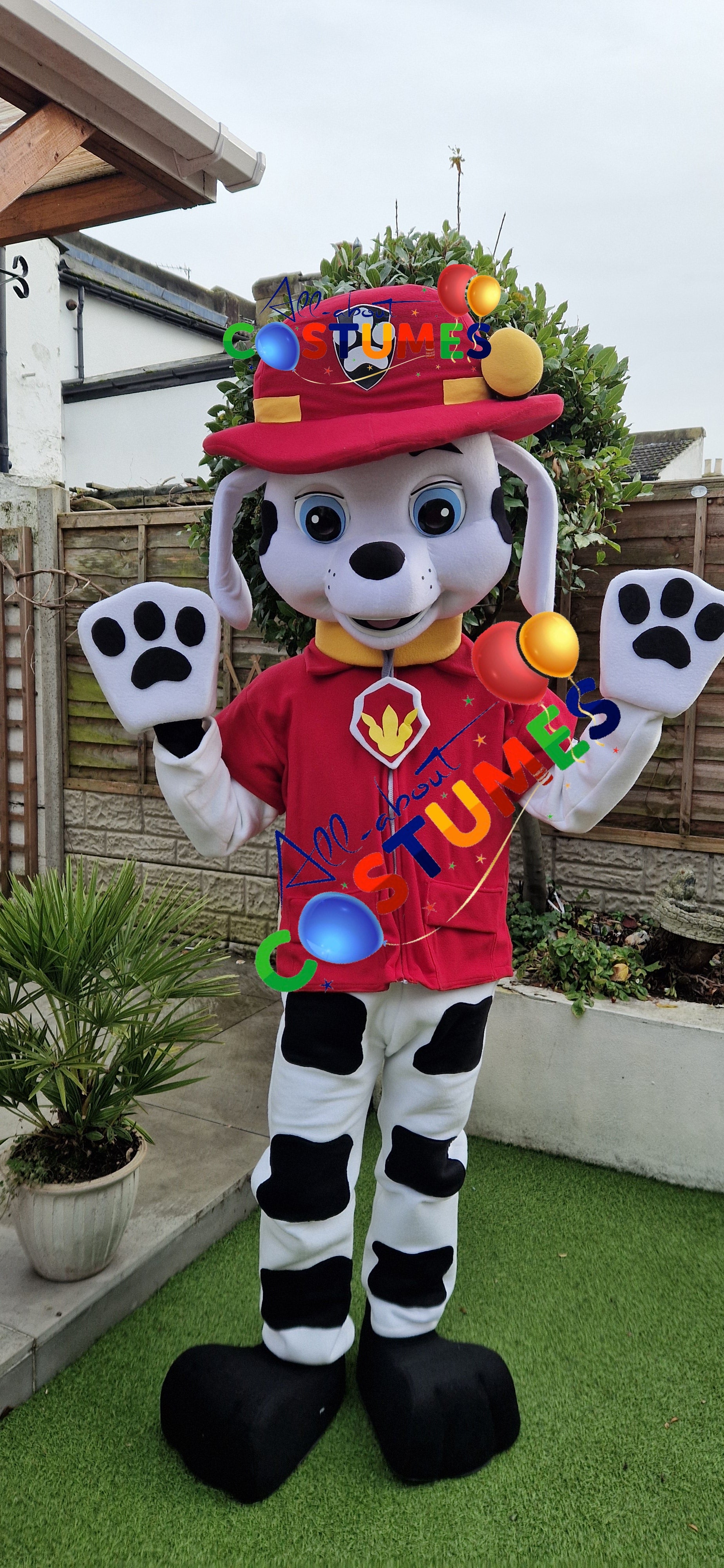 Rescue Dog Dress-Up Outfit Black Paws