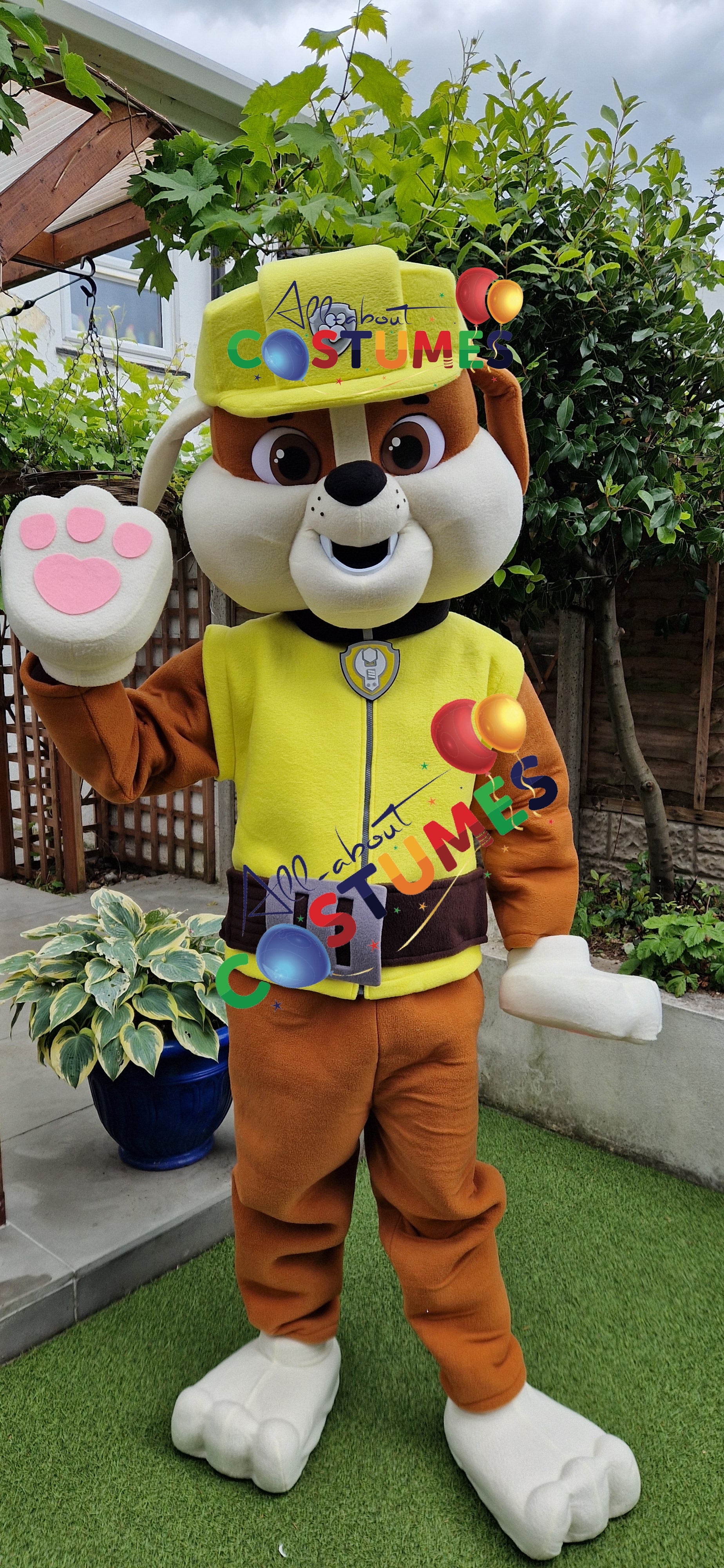 Yellow Builder Pup Costume