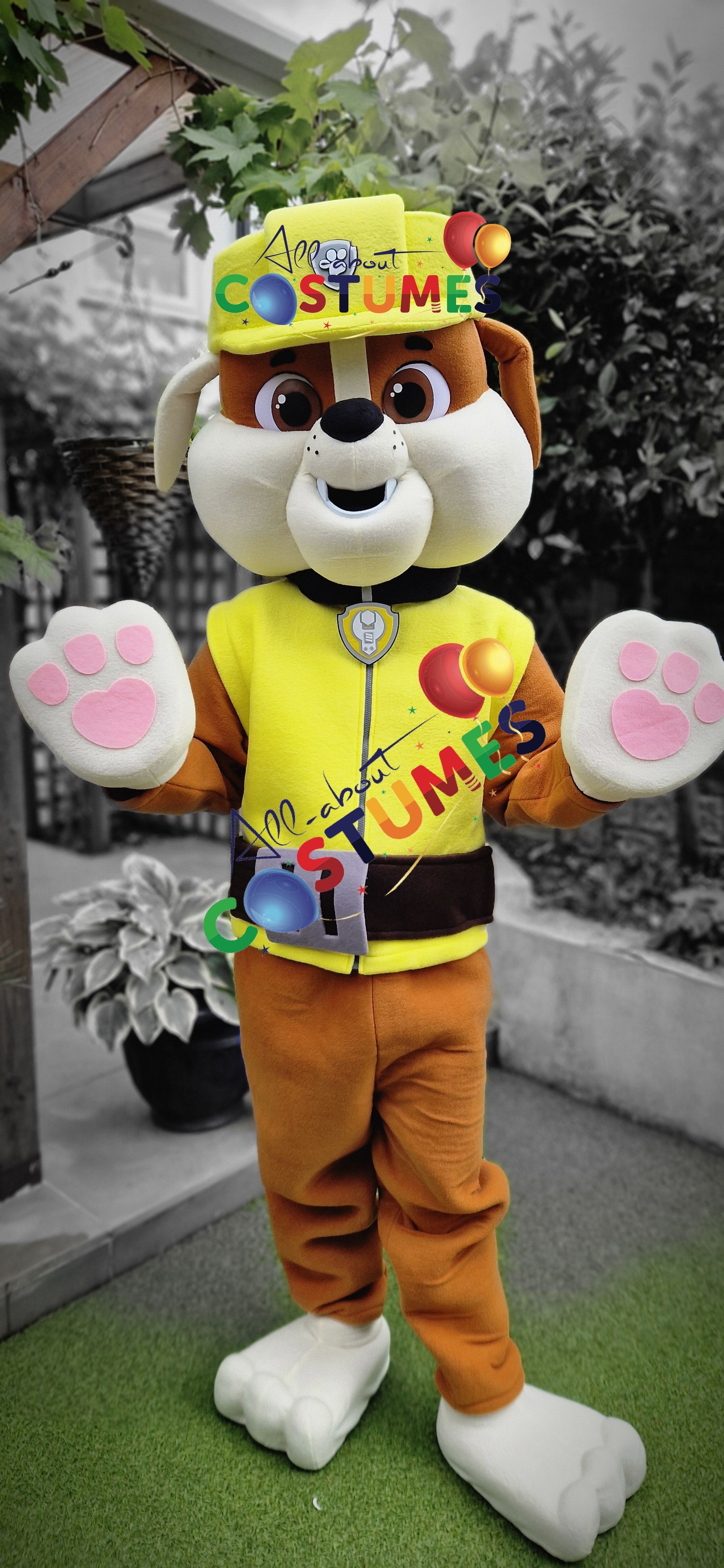 Yellow Builder Pup Costume