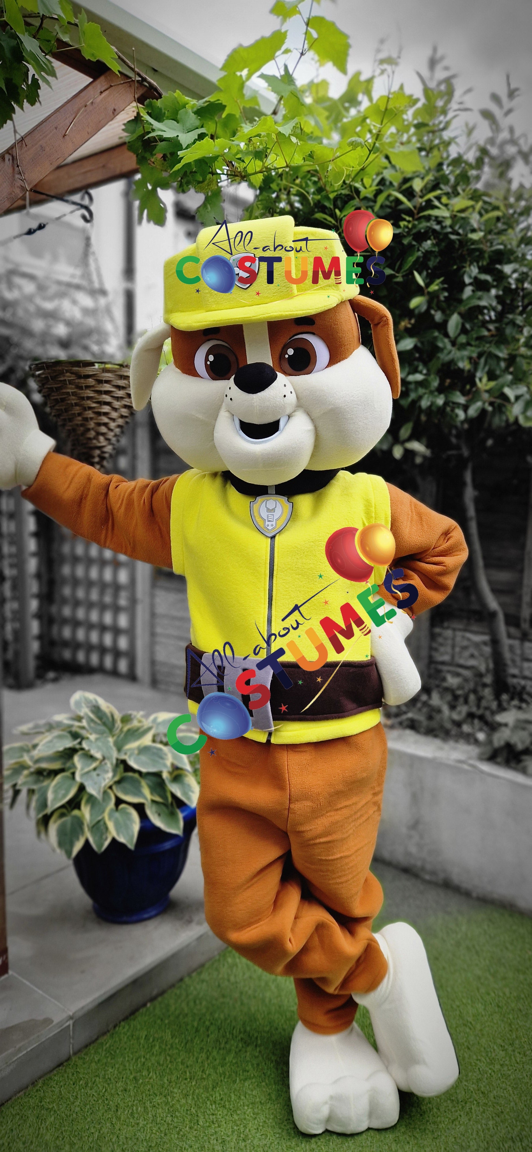 Yellow Builder Pup Costume